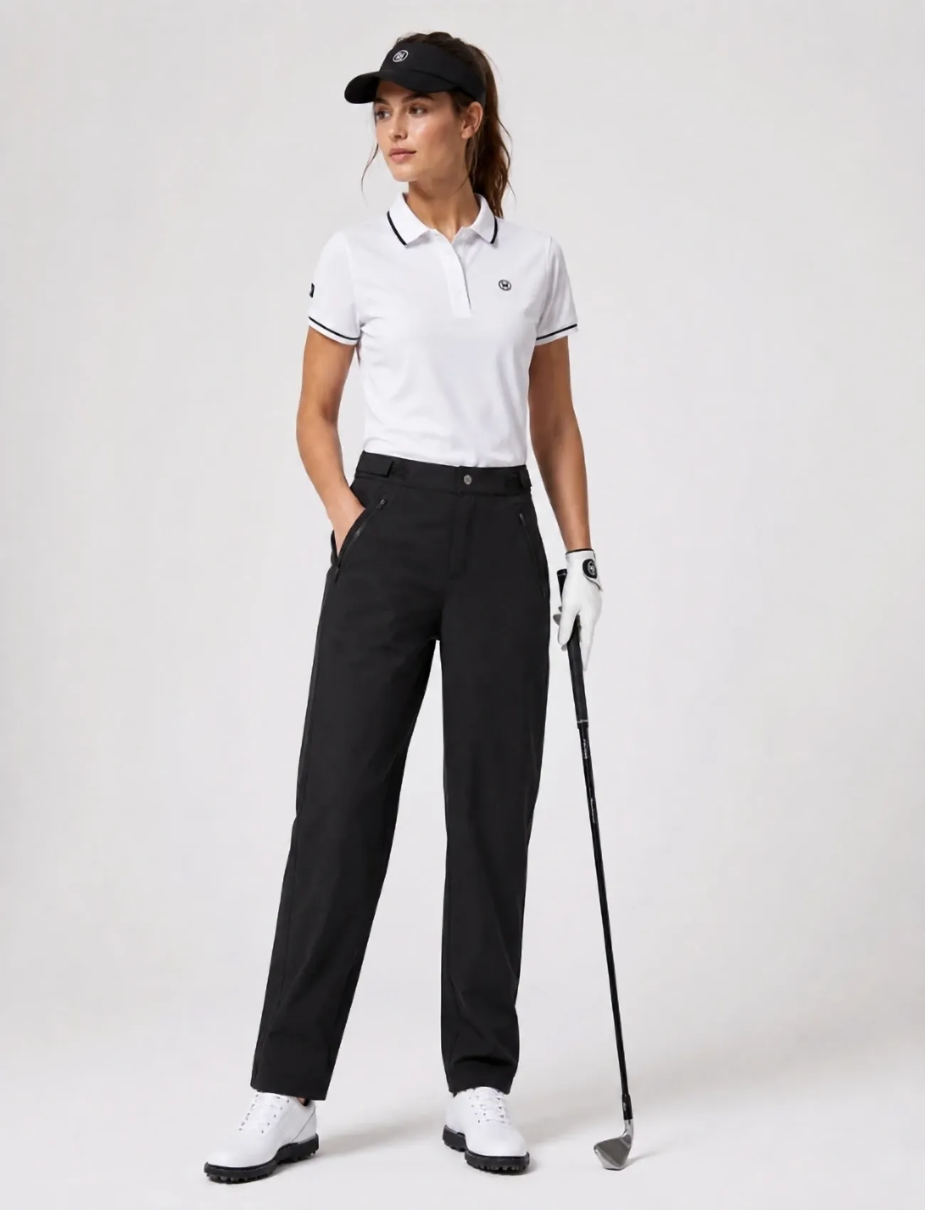 Cross Sportswear W Cabot Pants, M, Black, Sport Pants > Sport Golf Pants, Dame