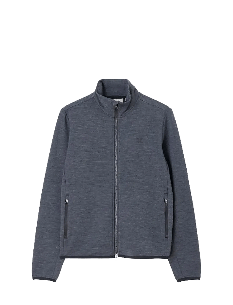 Cross Sportswear - W MEL FULL ZIP - alussärgid - mid grey - 1