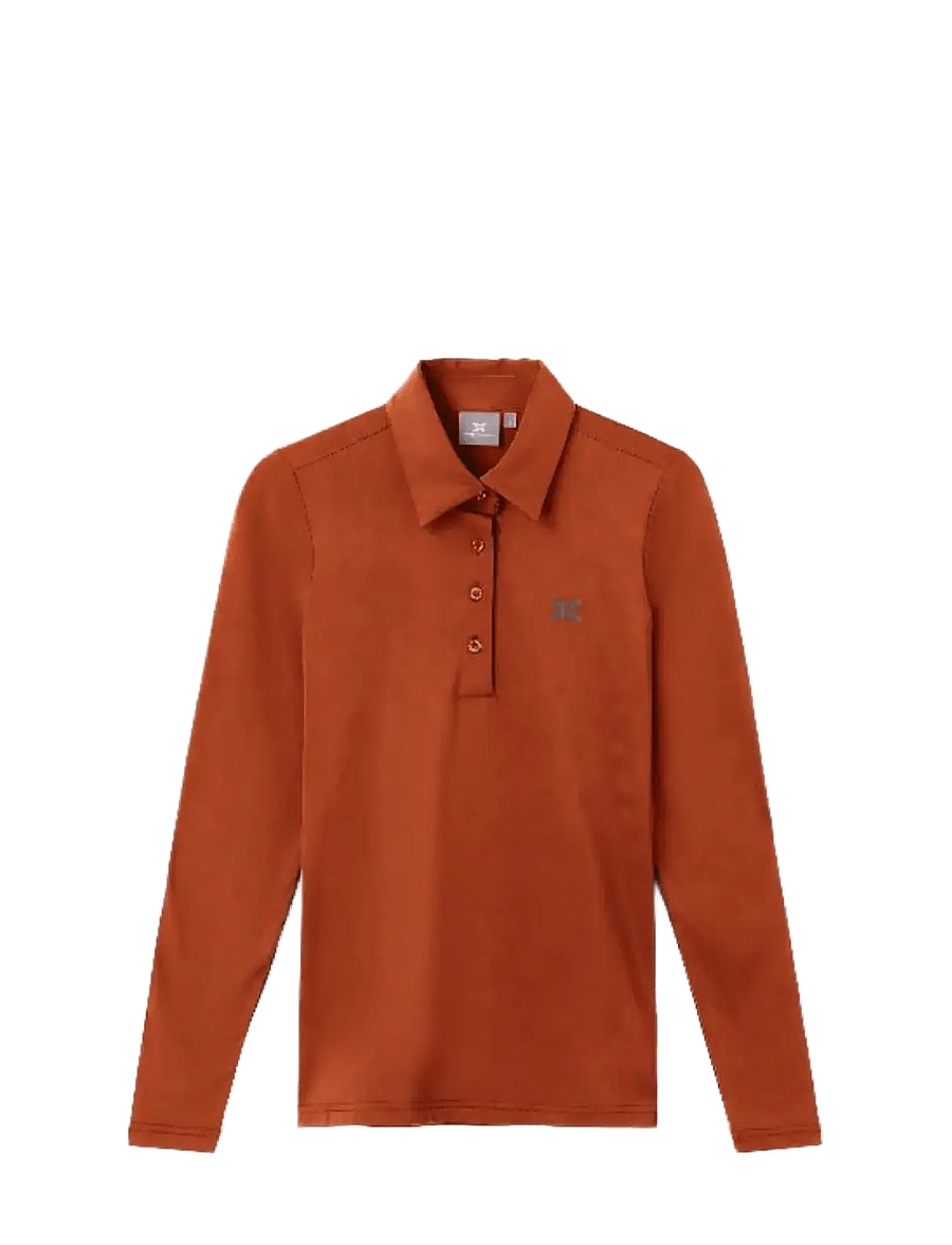 Cross Sportswear - W NIKKI POLOSHIRT - oberteile & t-shirts - bronze - 1