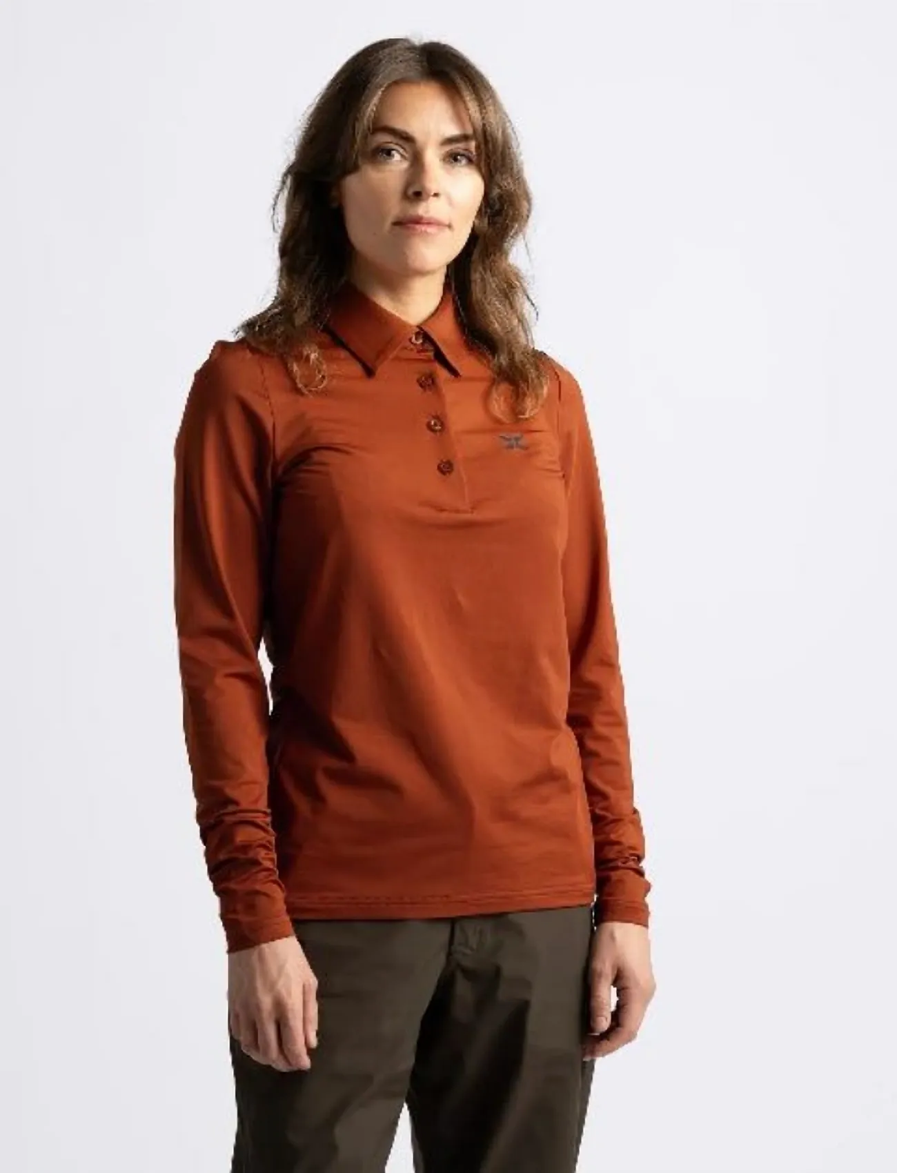 Cross Sportswear W Nikki Poloshirt, L, Orange, Sports Overdele & T-shirts > Sport Polos, Dame