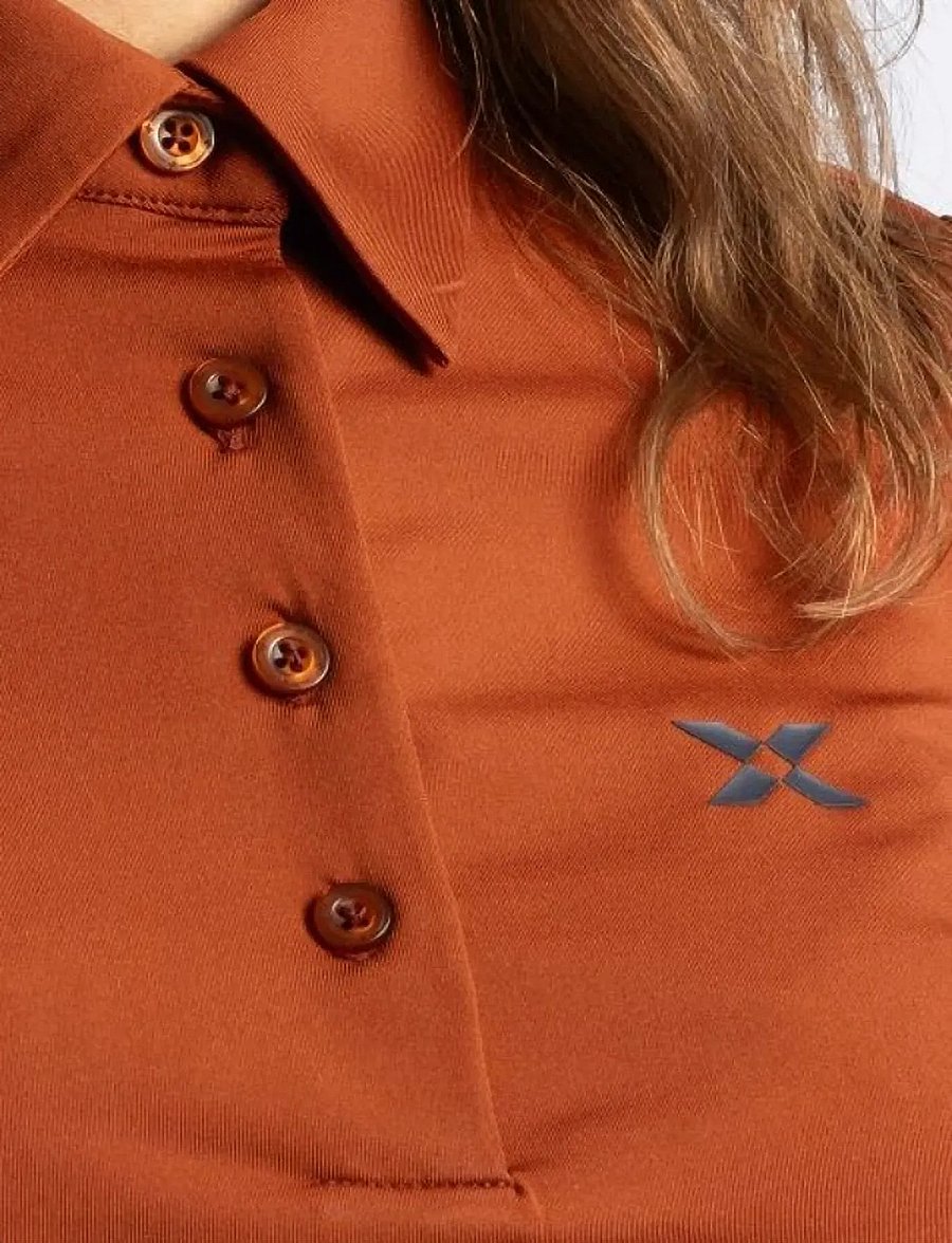 Cross Sportswear - W NIKKI POLOSHIRT - oberteile & t-shirts - bronze - 3