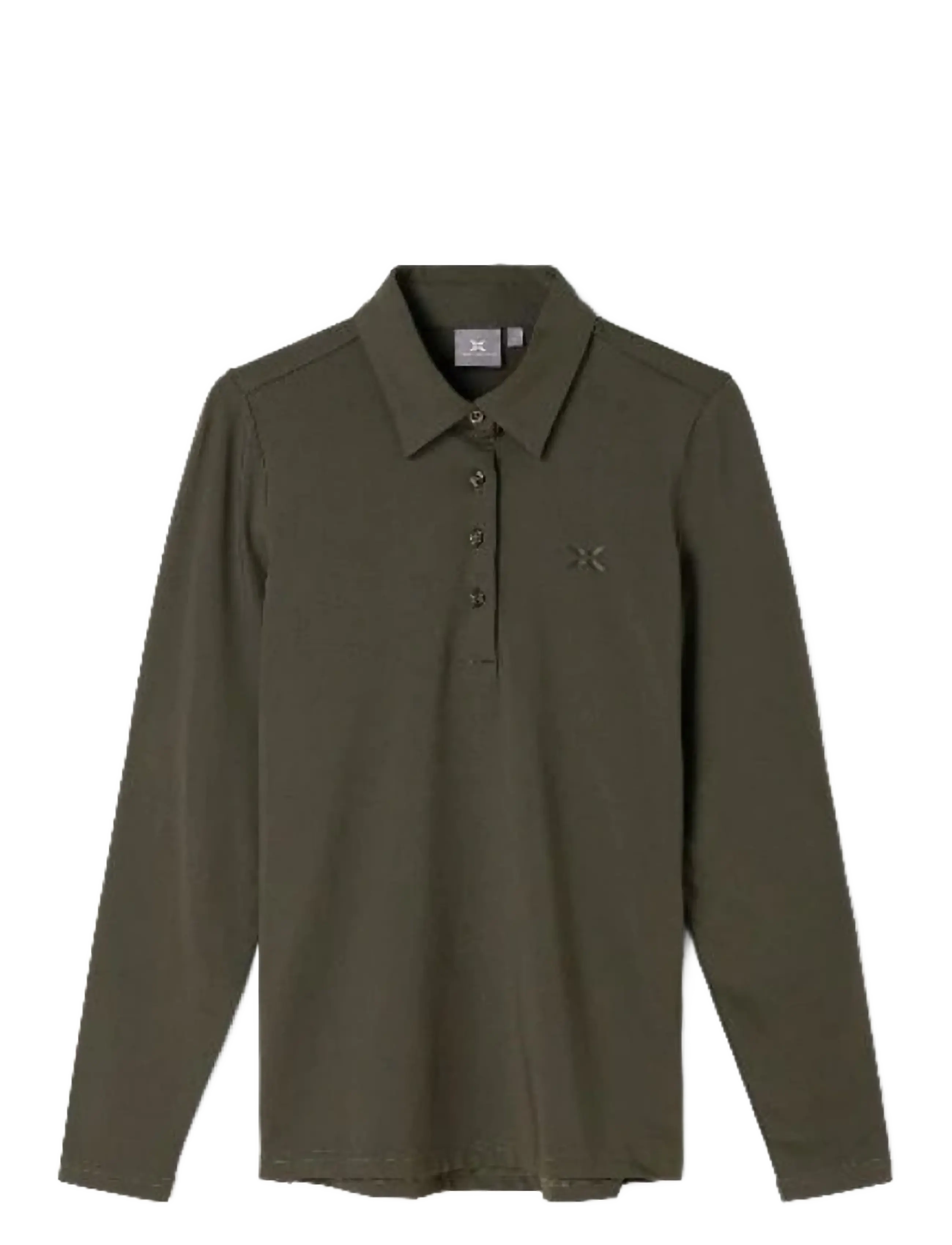 Cross Sportswear W NIKKI POLOSHIRT - Cross Sportswear - DARK PINE / khaki/green