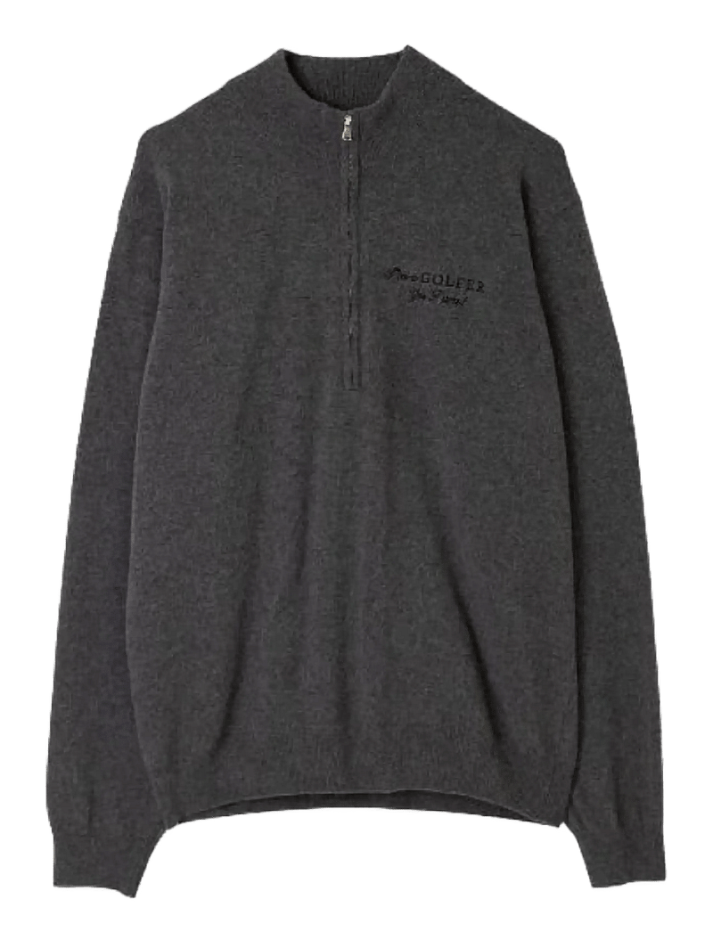 Cross Sportswear - M GORDON IGY2 1/2ZIP - sweatshirts - deep grey melange - 1