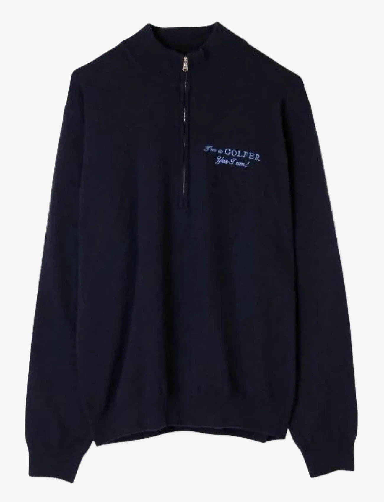 Cross Sportswear - M GORDON IGY2 1/2ZIP - sweatshirts - navy - 1