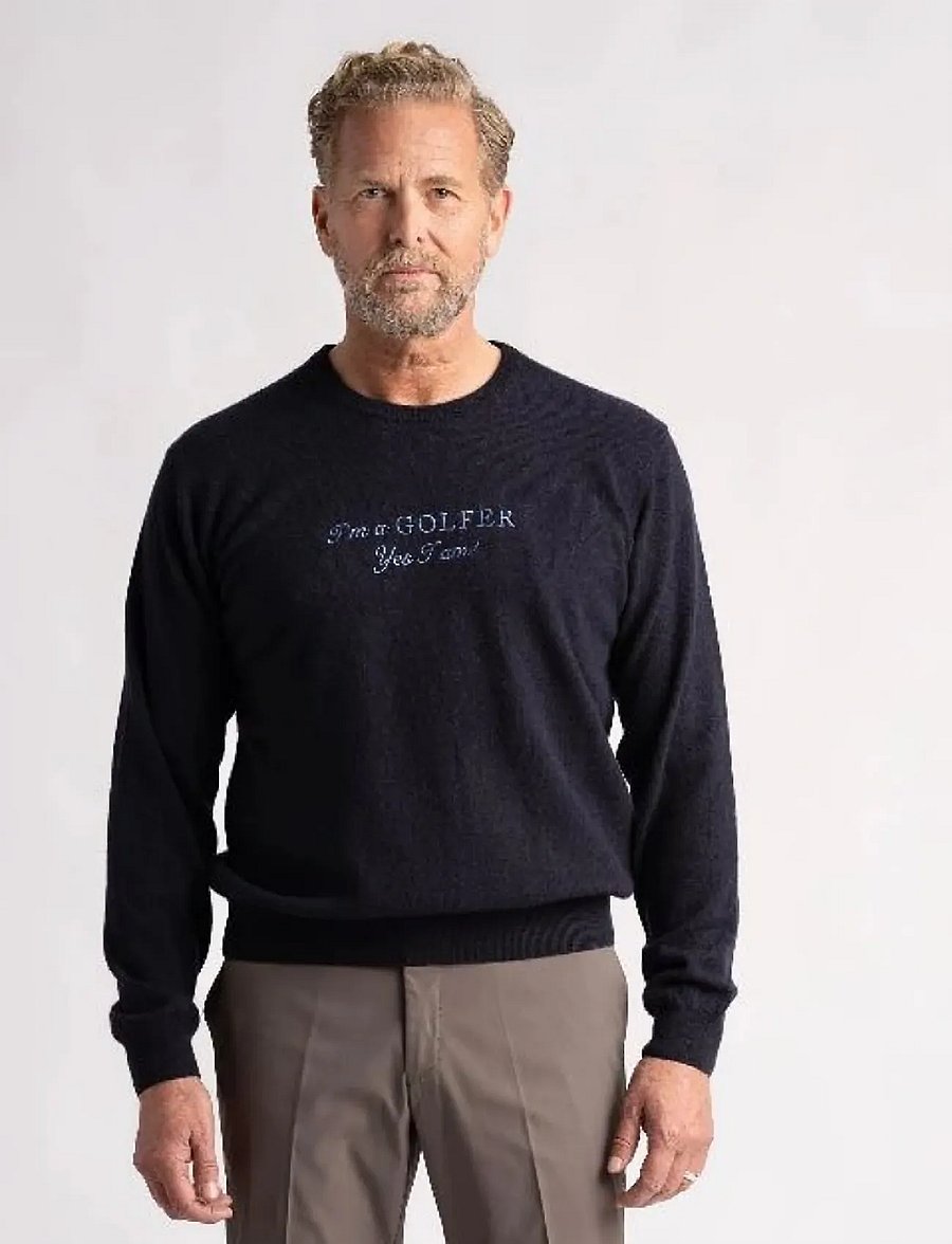 Cross Sportswear - M GREG IGY1 CRWNK - sweatshirts - navy - 0