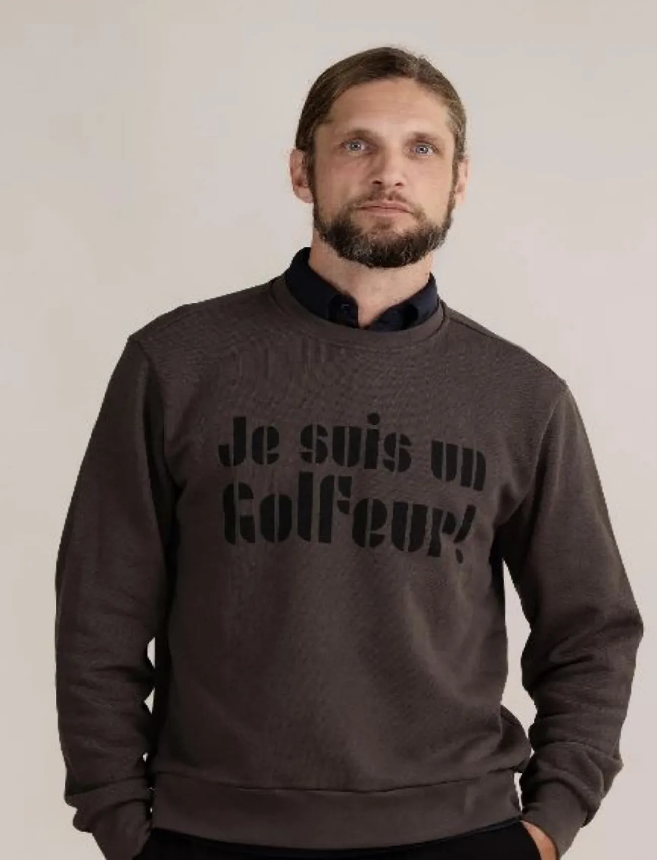 Cross Sportswear M JOSH JSG1 SWEATER - Dressipluusid - PEAT / brown