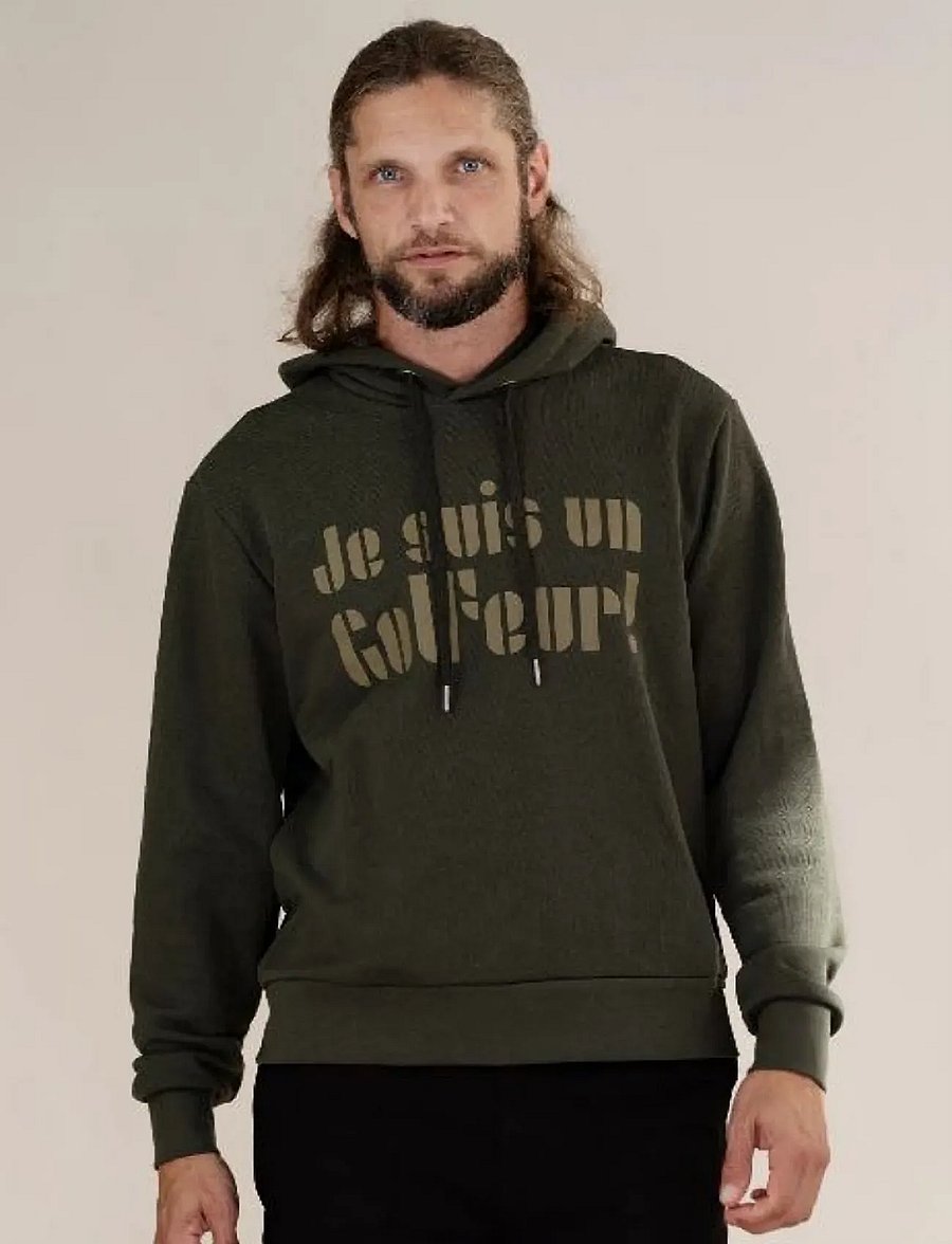 Cross Sportswear - M SCOTT JSG1 HOODIE - overdele - green melange - 0