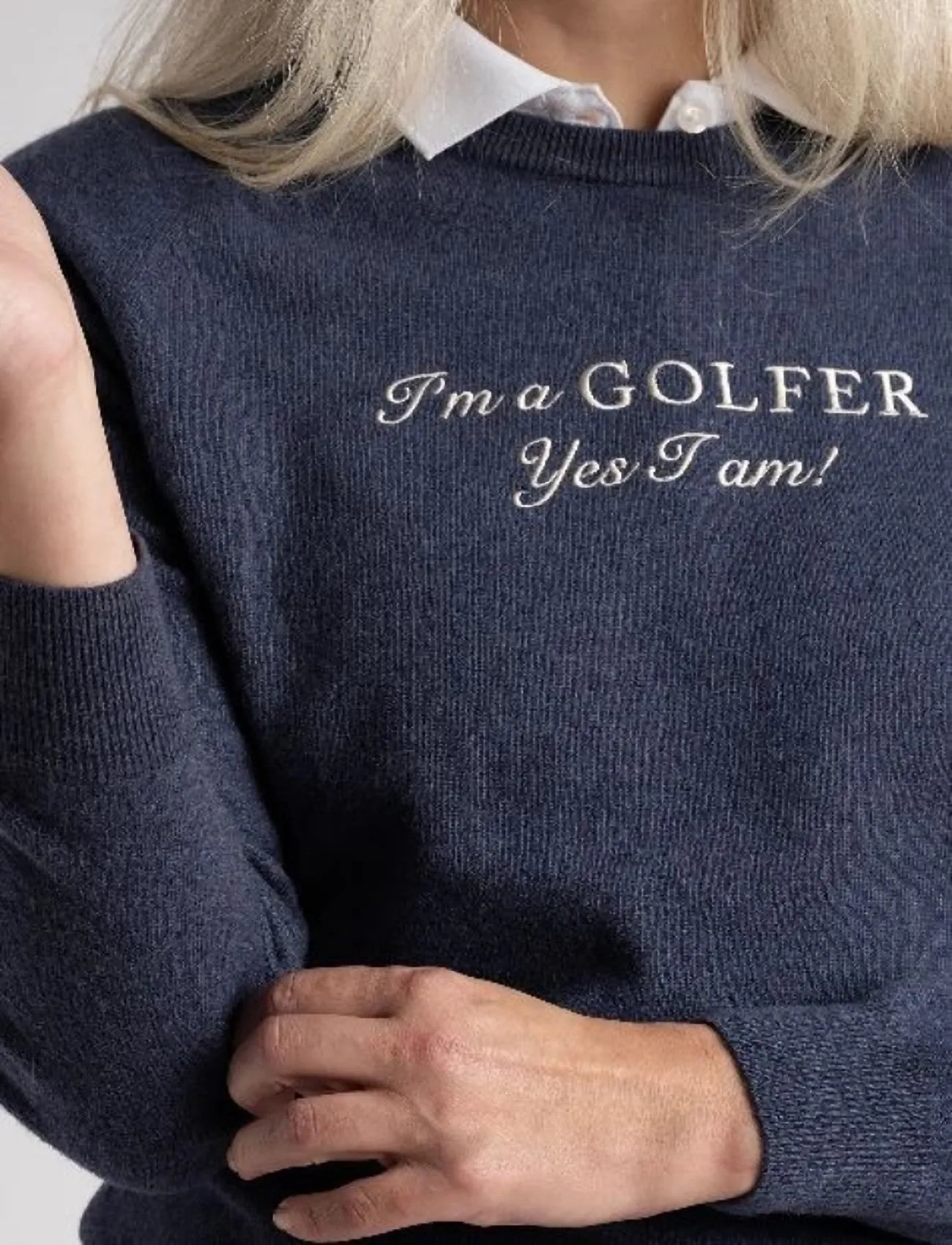 Cross Sportswear W Gillian Igy1 Crwnk, M, Navy, Sport Sweatshirts & Hoodies > Sport Knitwear, Dame