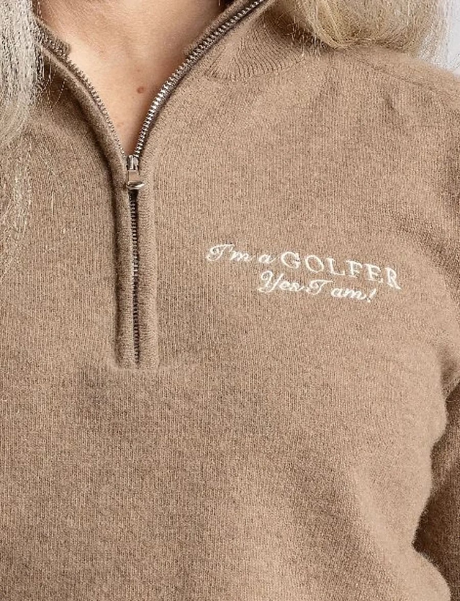 Cross Sportswear - W GRETA IGY2 1/2 ZIP - sweatshirts - mole - 0
