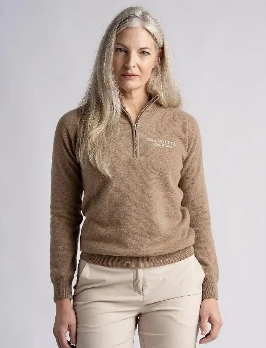 Cross Sportswear - W GRETA IGY2 1/2 ZIP - sweatshirts - mole - 3