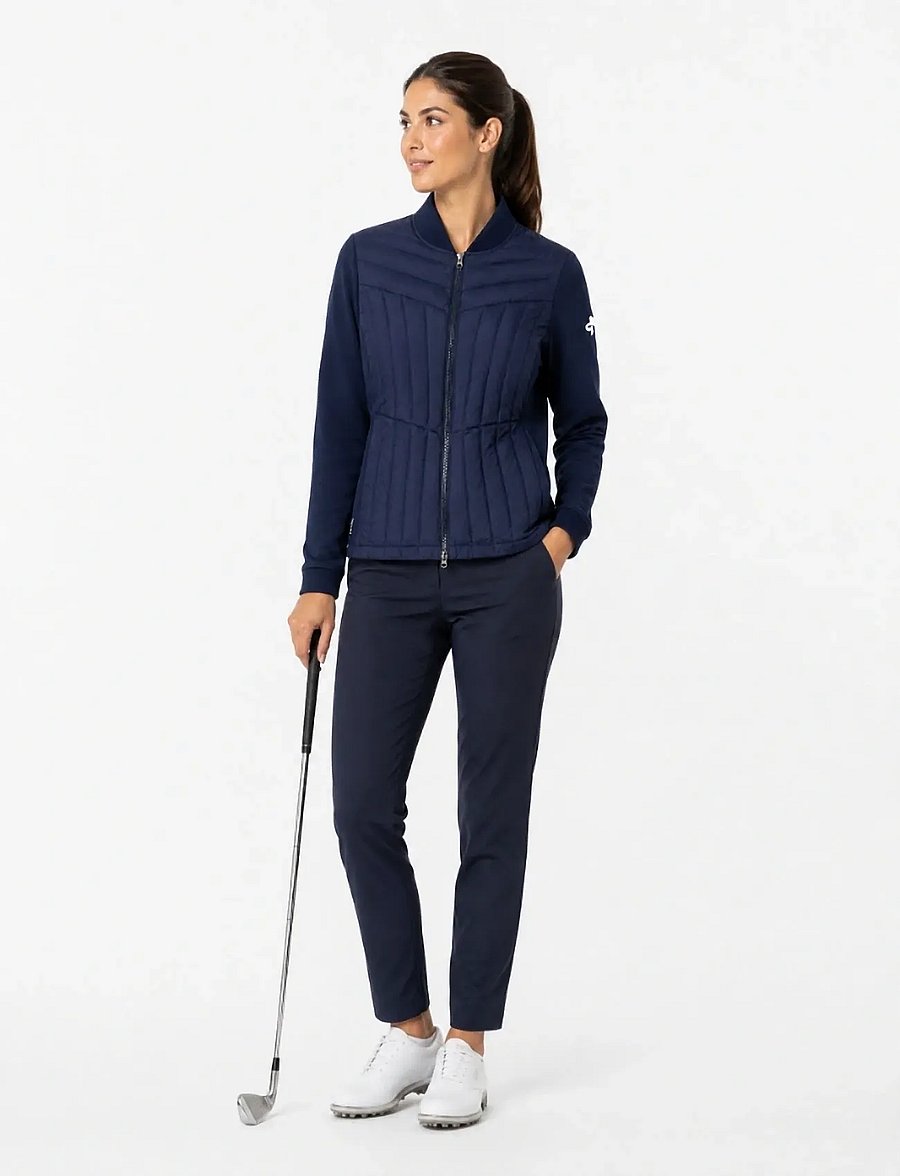 Cross Sportswear - W HYBRID JACKET - golftakit - navy - 0