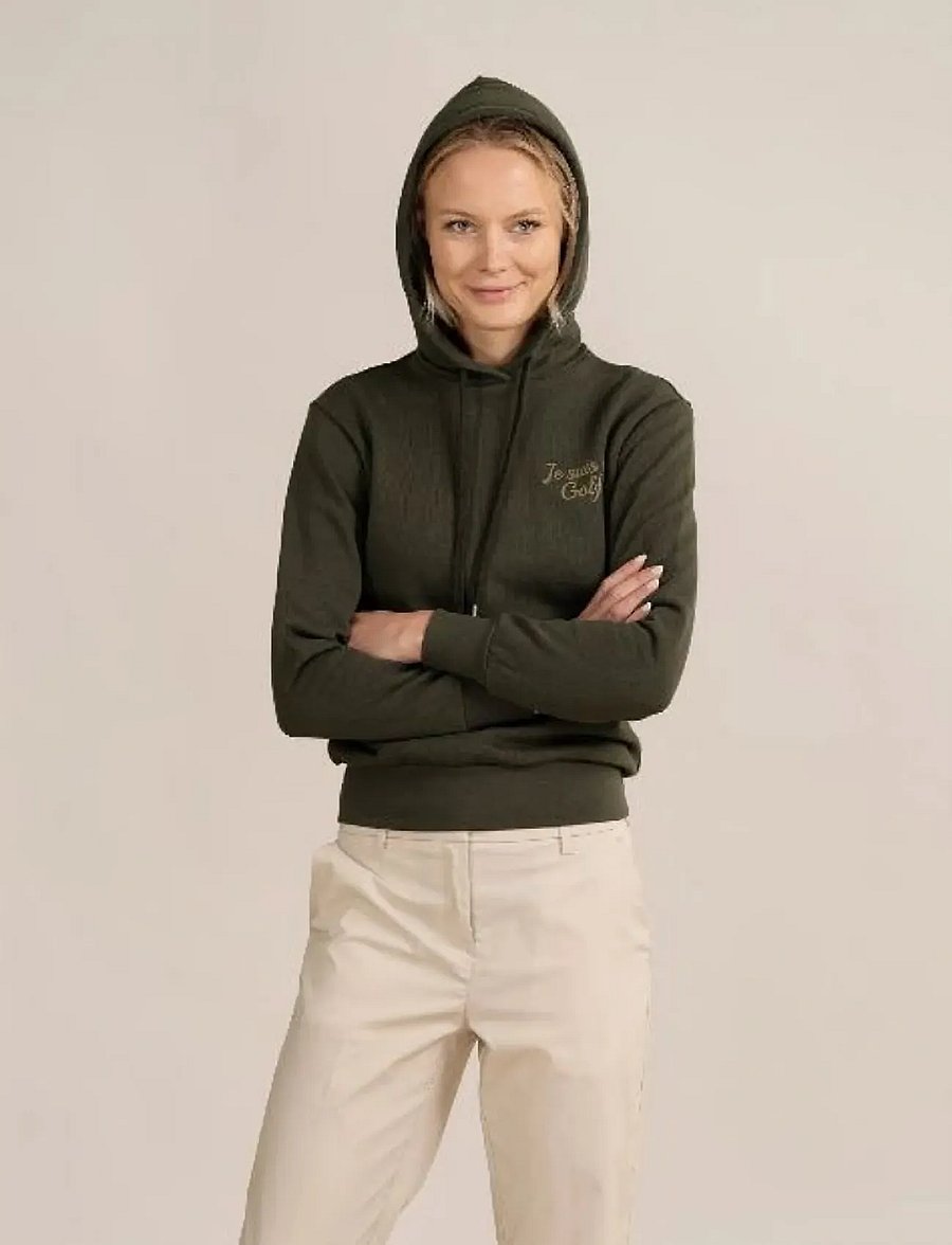 Cross Sportswear - W SARAH JSG4 HOODIE - overdele - green melange - 0