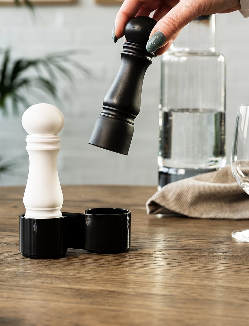 CrushGrind - MINI GRINDER set with cruet - black/white - 2