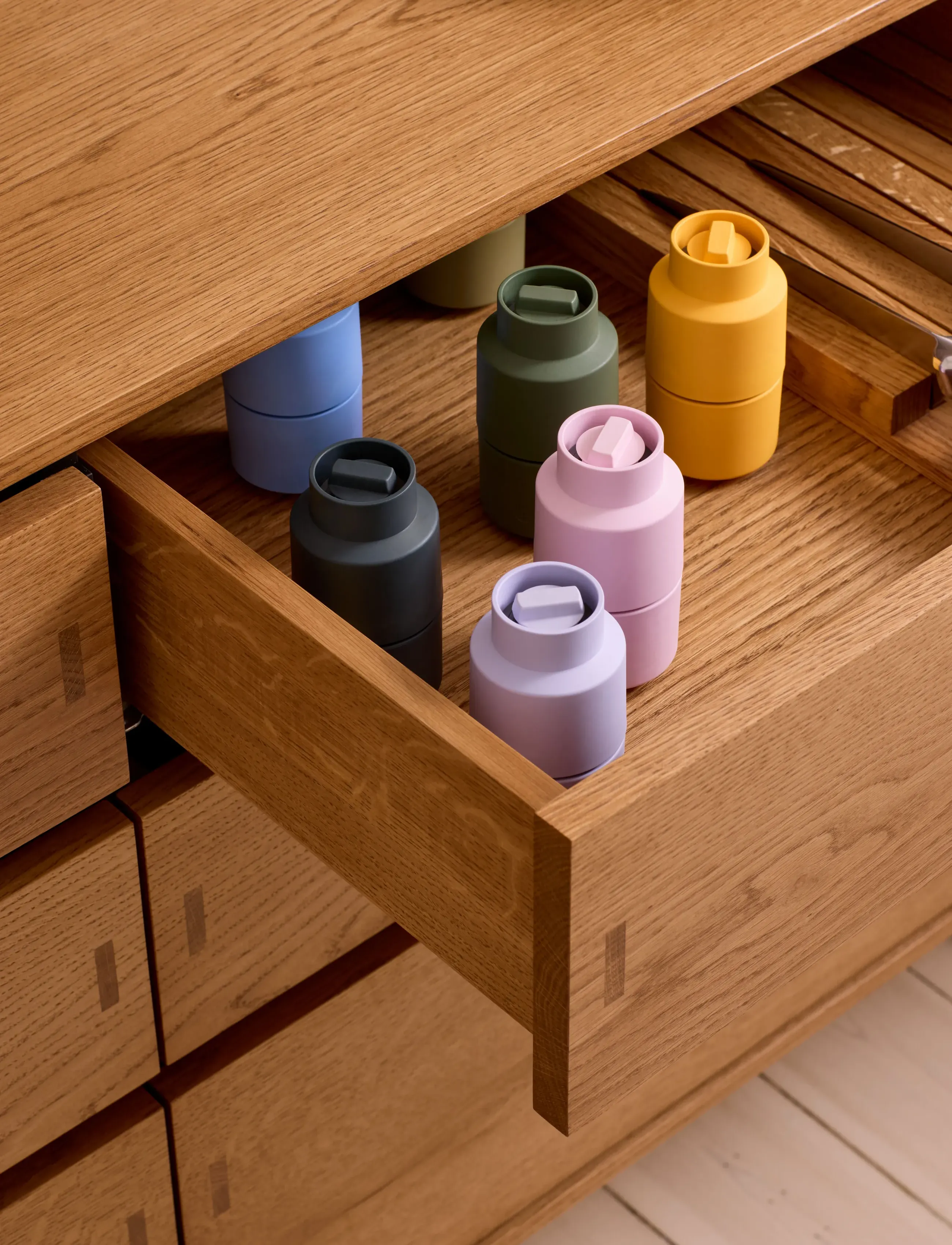 CrushGrind Billund Kværn, H12 cm, Grinders, Gelb - Salt & Pepper Shakers, Homeware