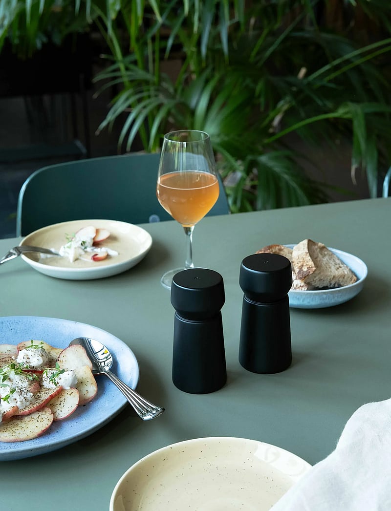 CrushGrind - AMSTERDAM 11 cm set, FSC Beech, black - salz- & pfefferstreuer - black - 3