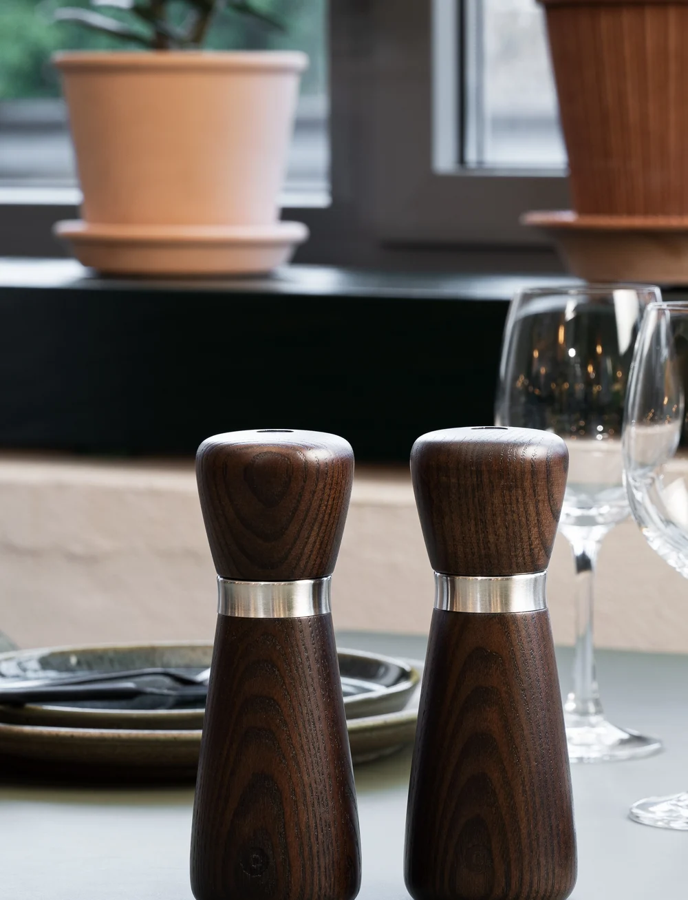 CrushGrind - KYOTO Grinder - salz- & pfefferstreuer - brown glaze - 3