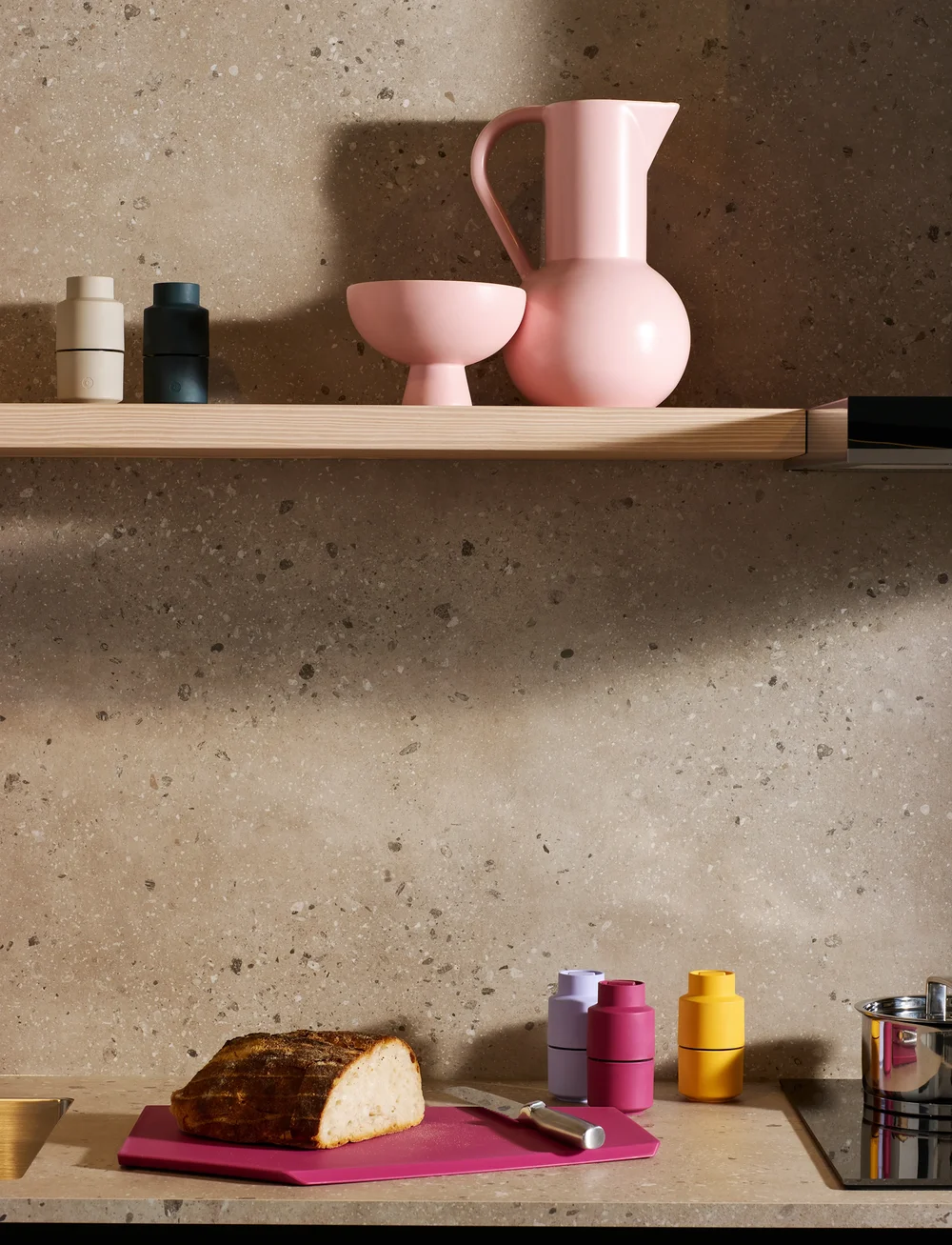 CrushGrind - ZURICH Cutting Board, L - kupuj według ceny - beetroot - 3