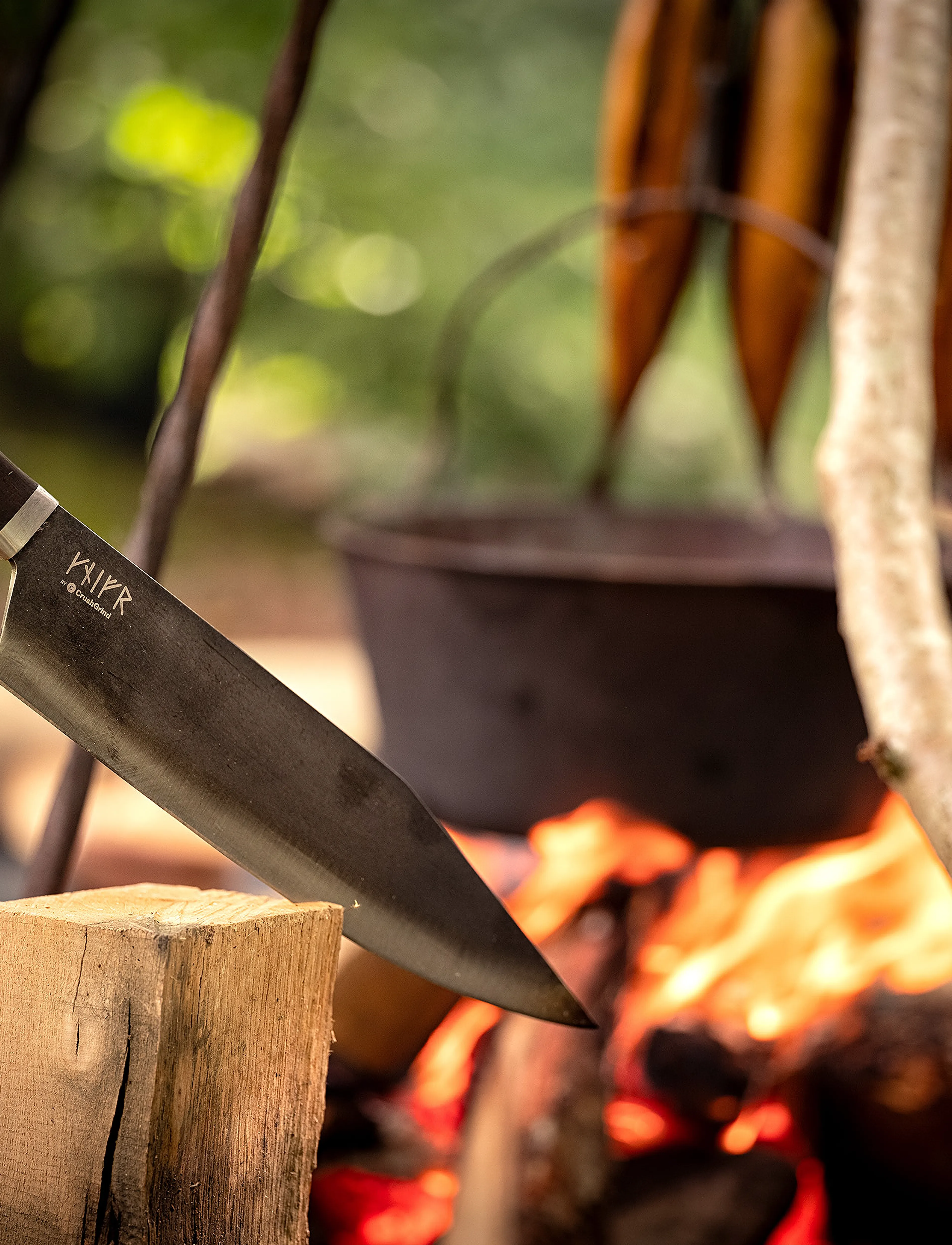 CrushGrind - VIKING Ragner Chef Knife - kockknivar - brown - 3