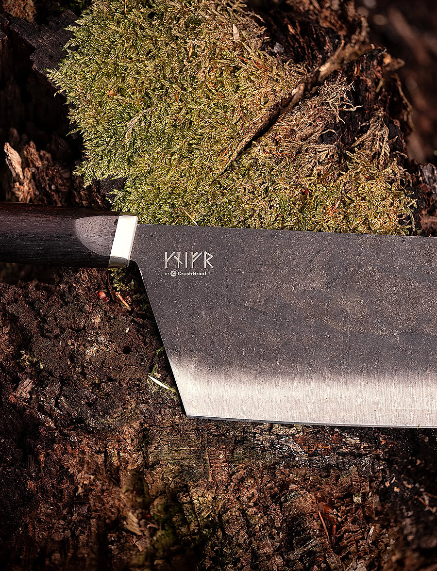 CrushGrind - VIKING Kattegat Chopper - santoku messer - brown - 0