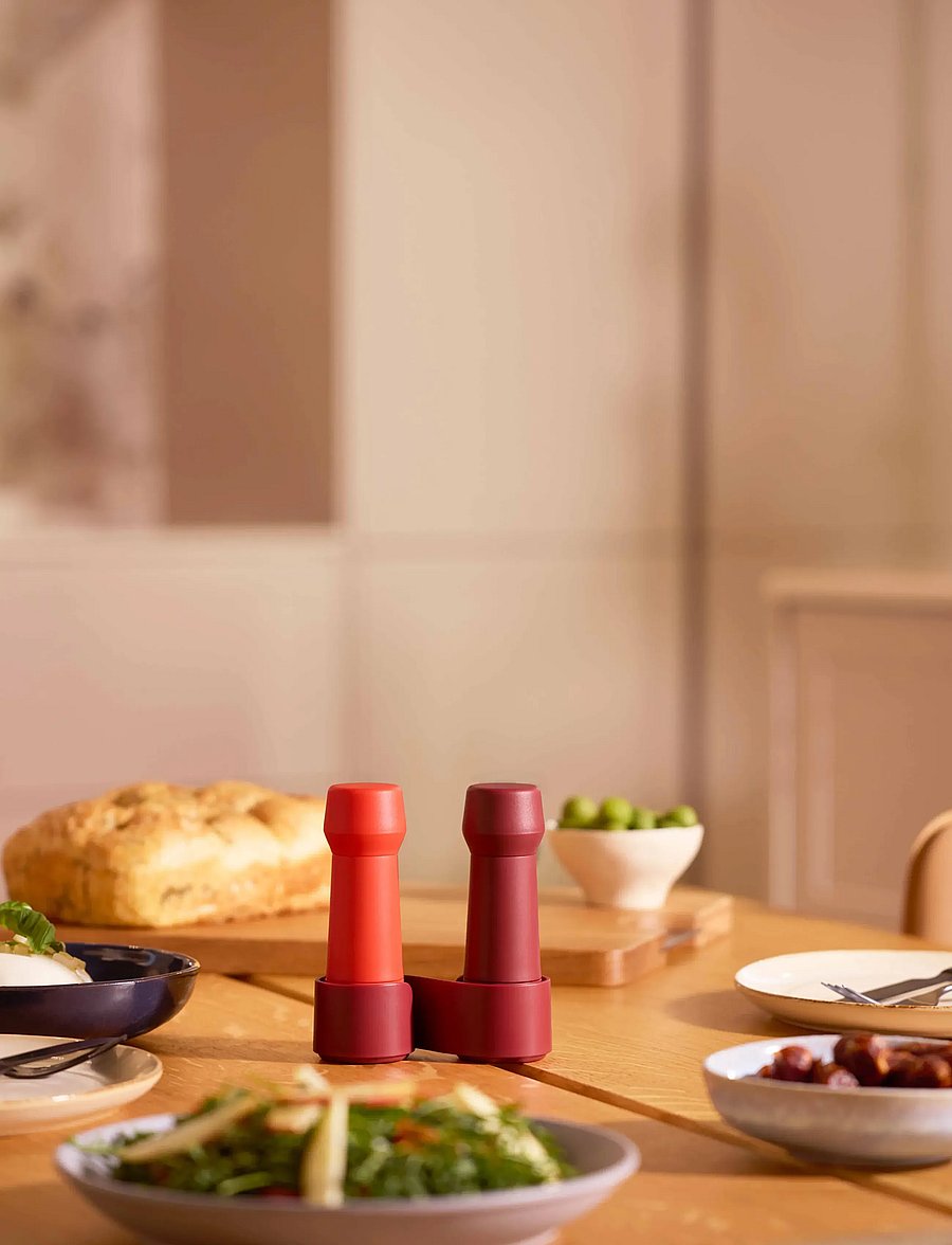 CrushGrind - Amsterdam To-Go - soola- ja pipraveskid - burgundy /bright red - 2