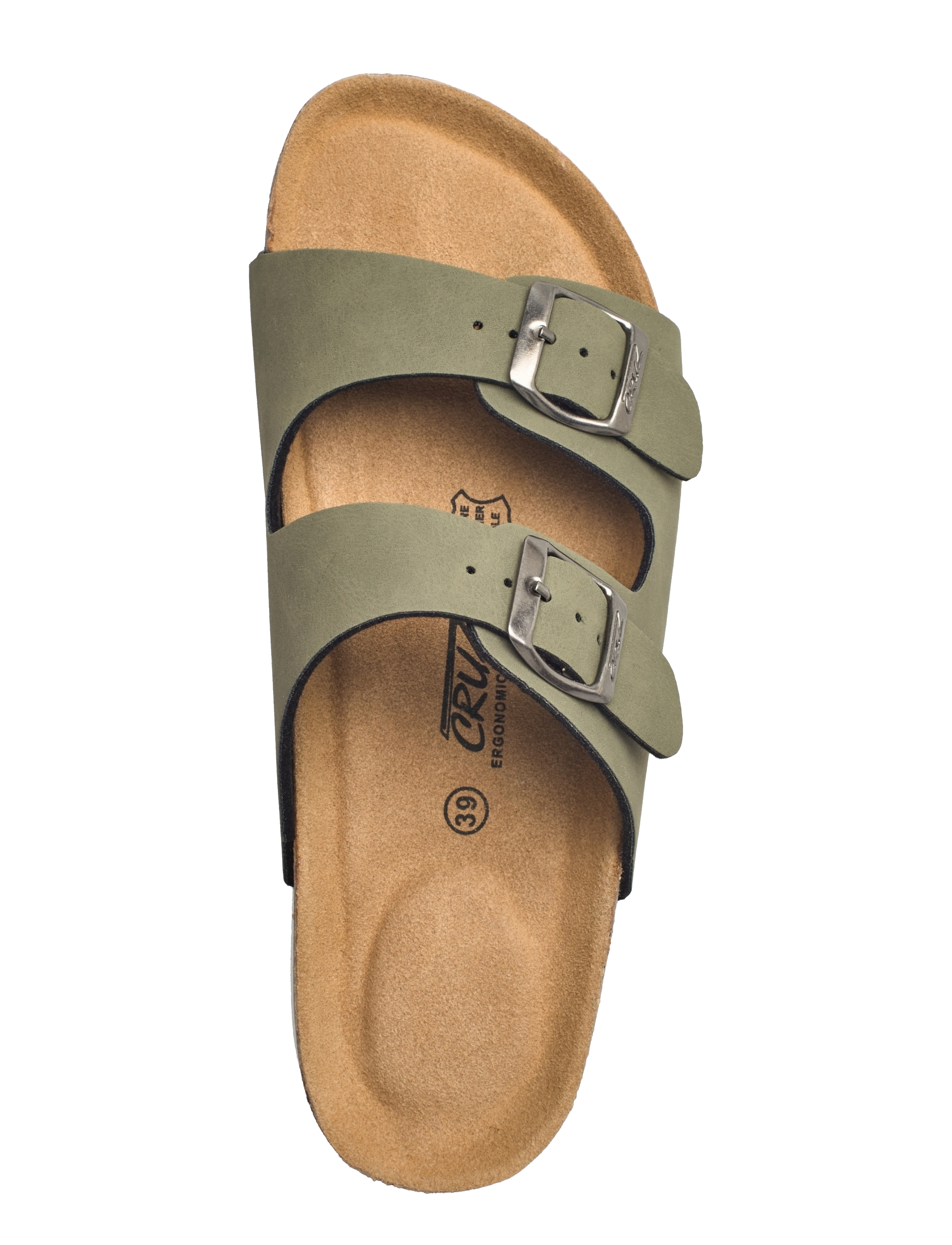 Cruz - Whitehill W cork sandal - laveste priser - deep lichen green - 3