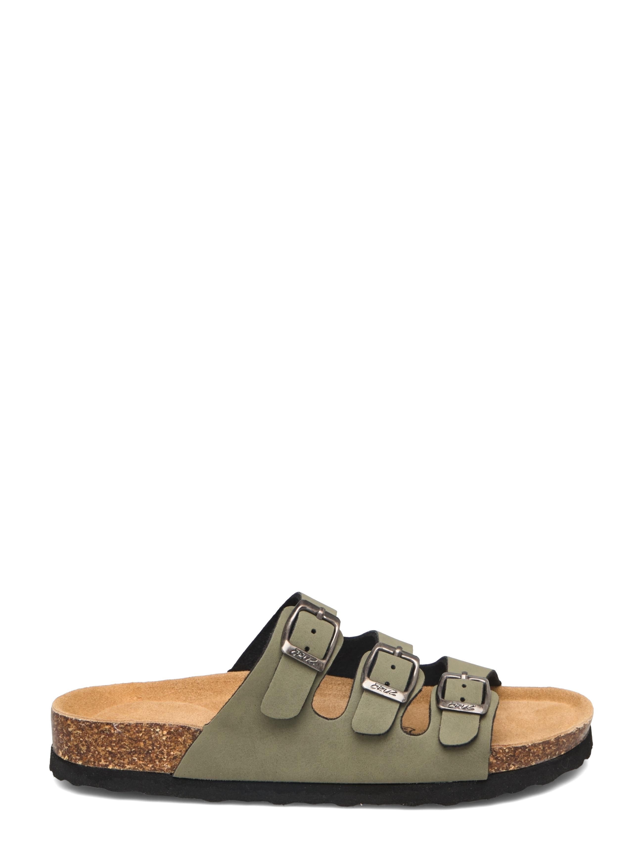Cruz - Santa W Cork Sandals - deep lichen green - 1