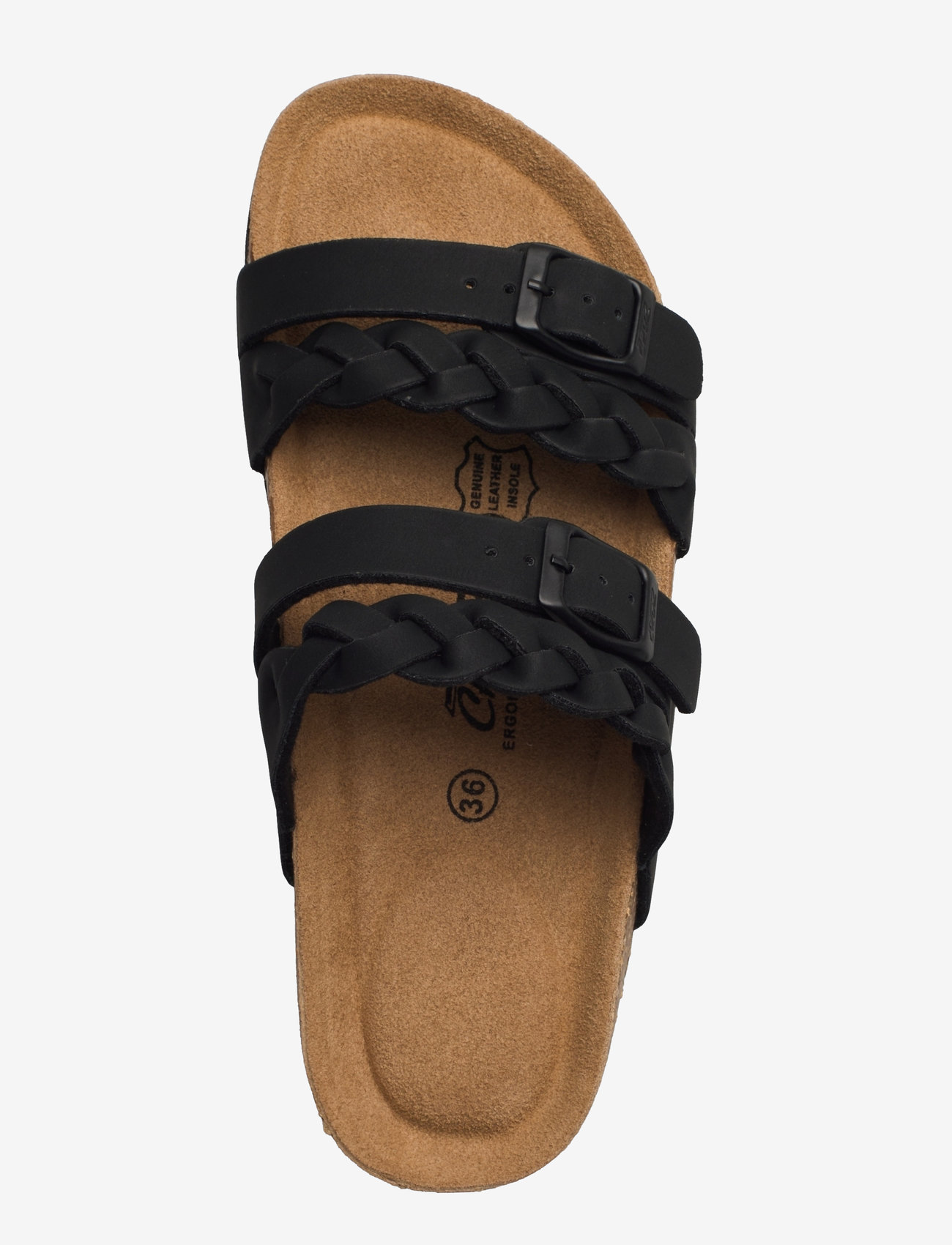 Cruz - Sapta W Cork Sandals - sandaler & tøfler - black - 3