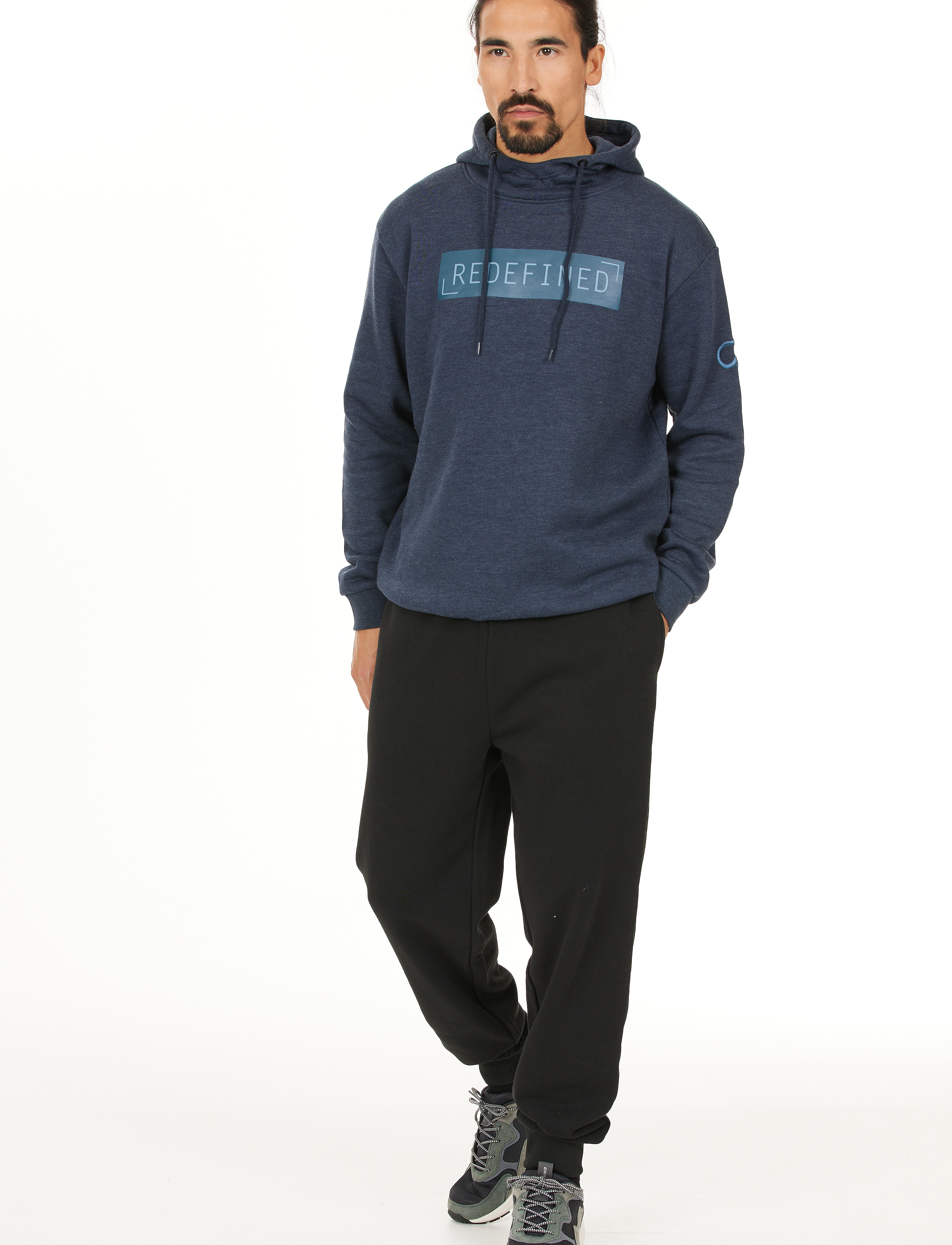 Cruz - Sweeny M Hooded Sweatshirt - navy blazer - 4