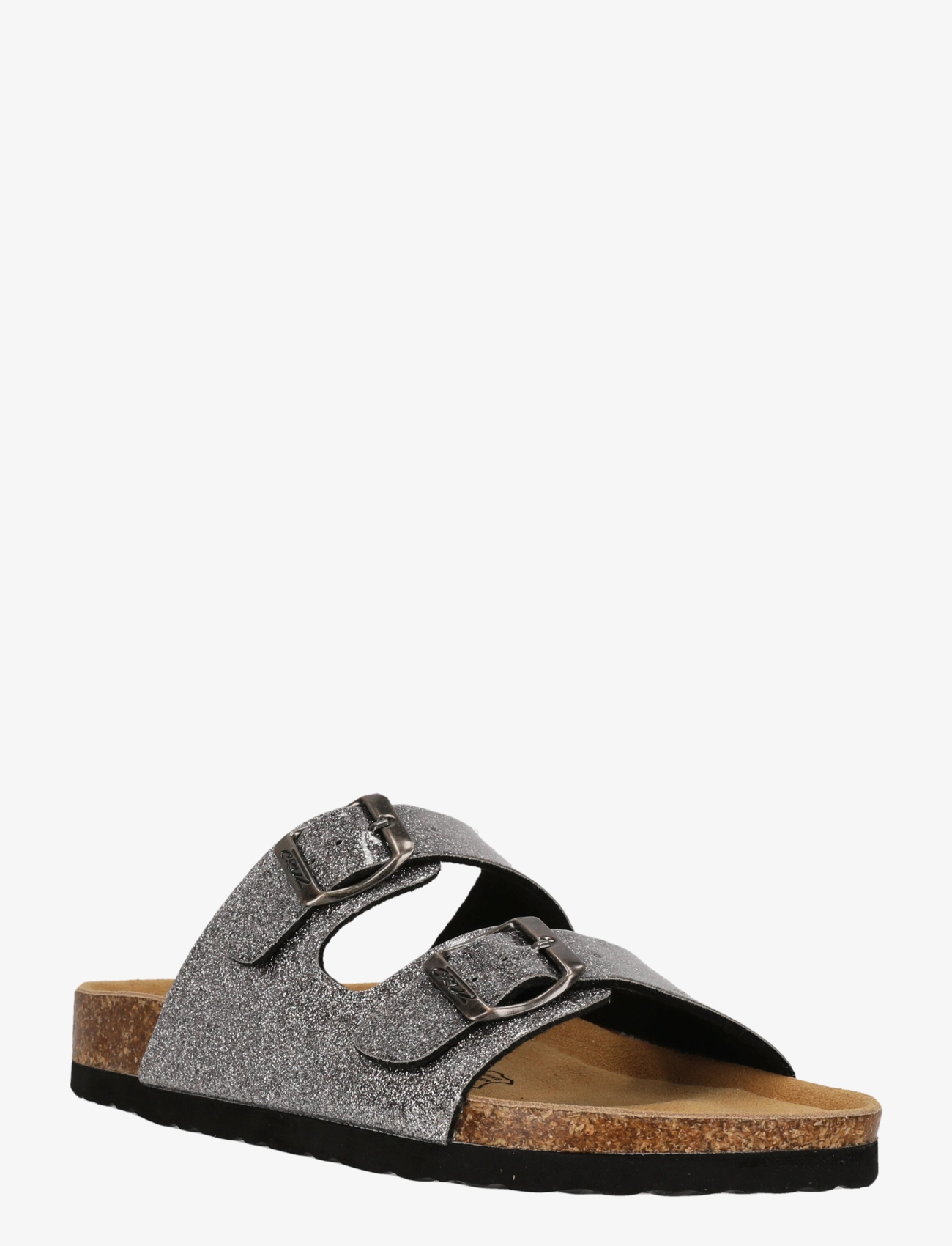 Cruz Winsy W Cork Sandal, Kvinder, Glitrende Dobbelt Rem Kork Sandal, Sølv, Str: 36