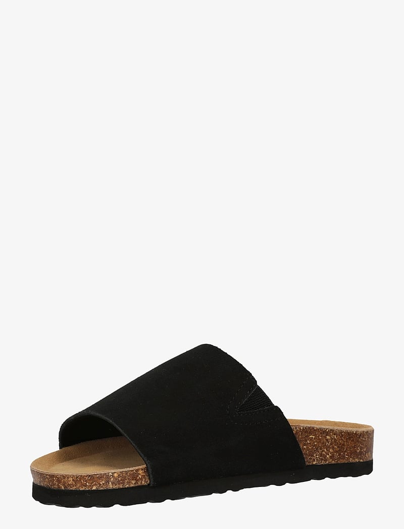 Cruz - Amarante W Leather Cork Sandal - sandaler & tofflor - black - 3