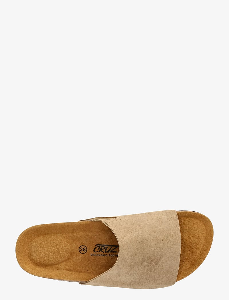 Cruz - Amarante W Leather Cork Sandal - sandaler & tøfler - timber wolf - 5