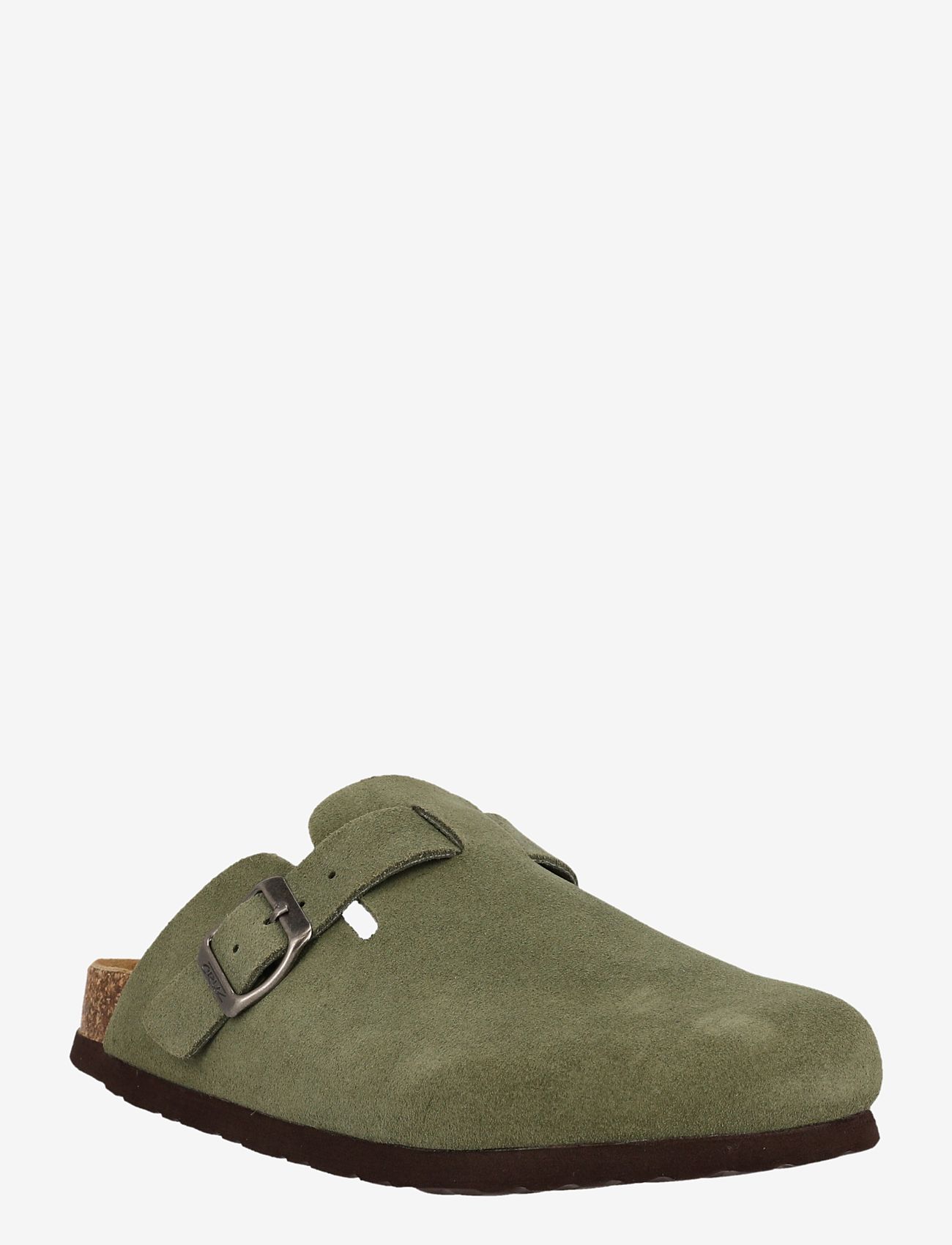 Cruz - Corwin Leather Cork Clog - sandaler & tøfler - deep lichen green - 0