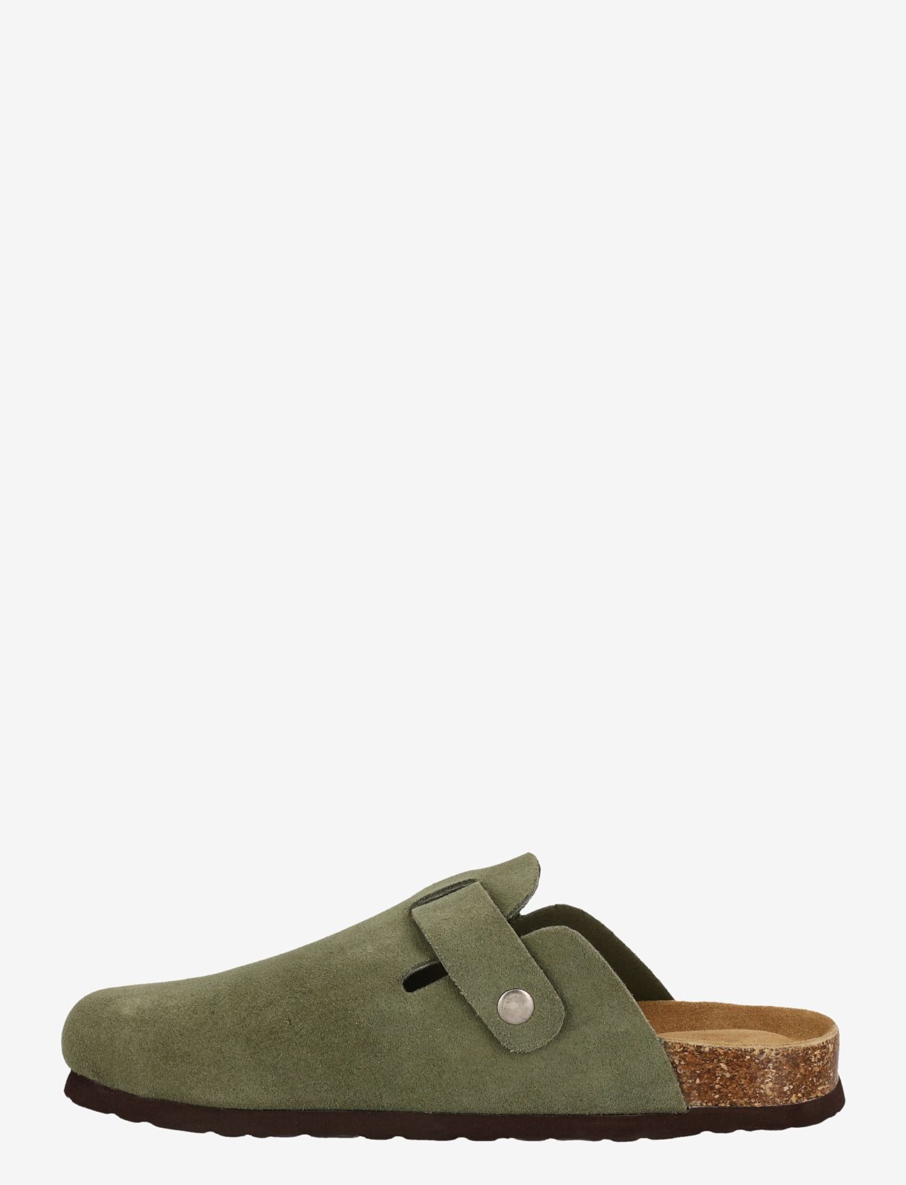 Cruz - Corwin Leather Cork Clog - sandaler & tøfler - deep lichen green - 4