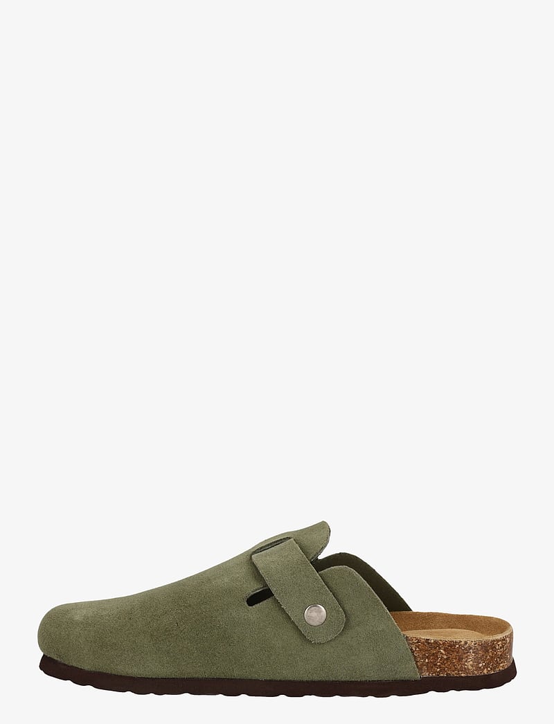 Cruz - Corwin Leather Cork Clog - sandaler & tøfler - deep lichen green - 4