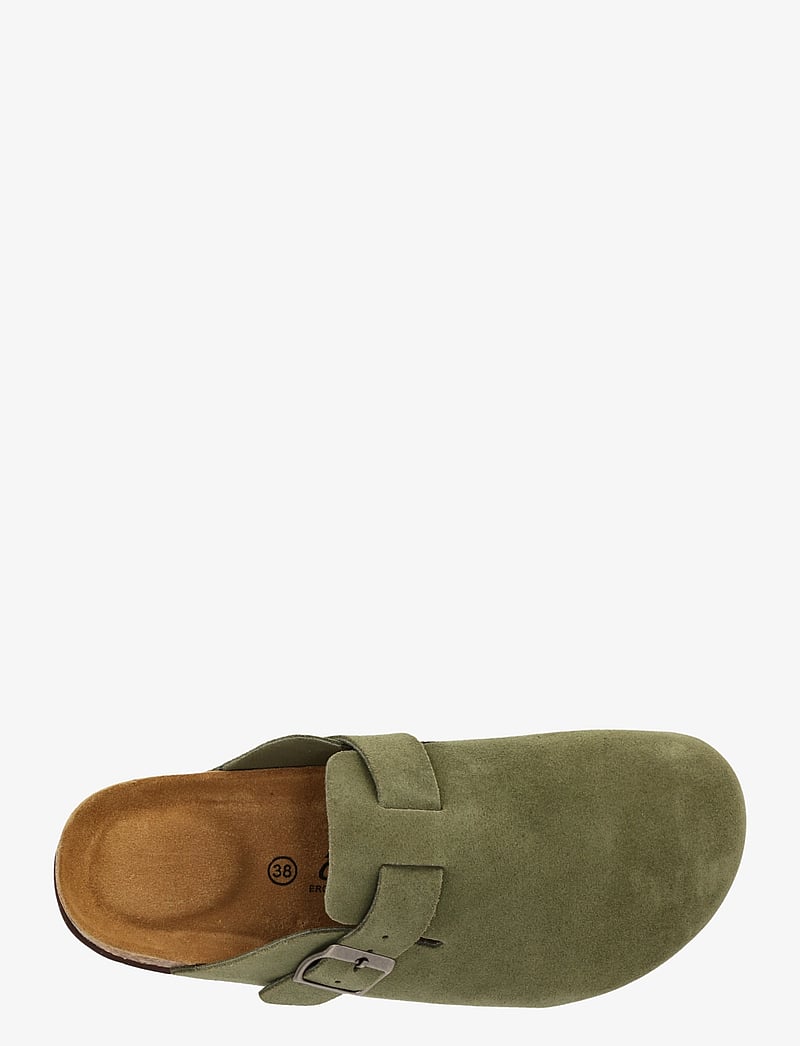 Cruz - Corwin Leather Cork Clog - sandaler & tøfler - deep lichen green - 5