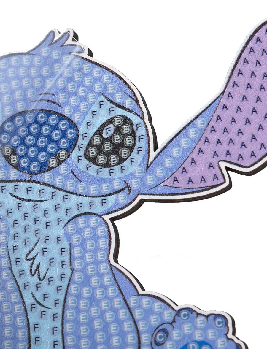 Crystal Art - Stitch, Crystal Art Buddies - pysselset - blue - 3