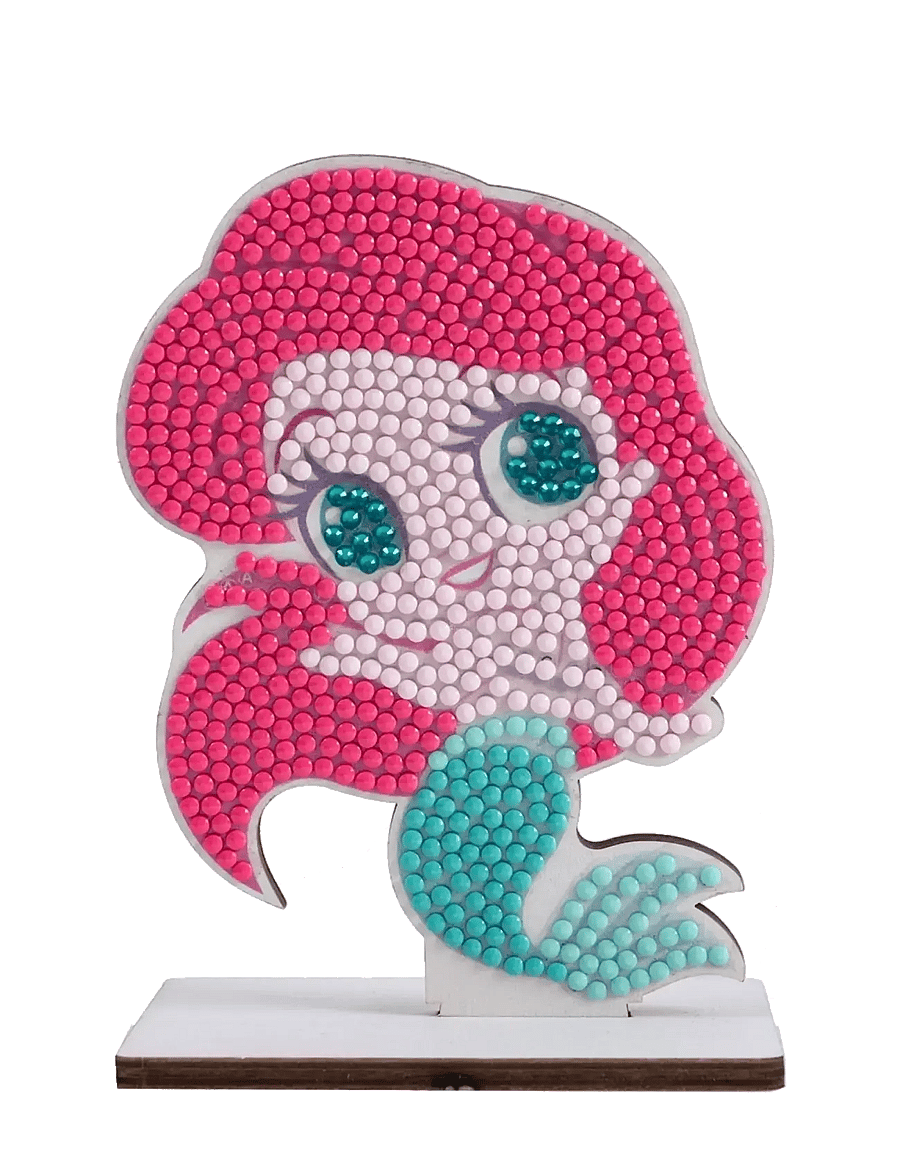 Crystal Art - Little Mermaid, Crystal Art Buddies - föndursett - pink - 0