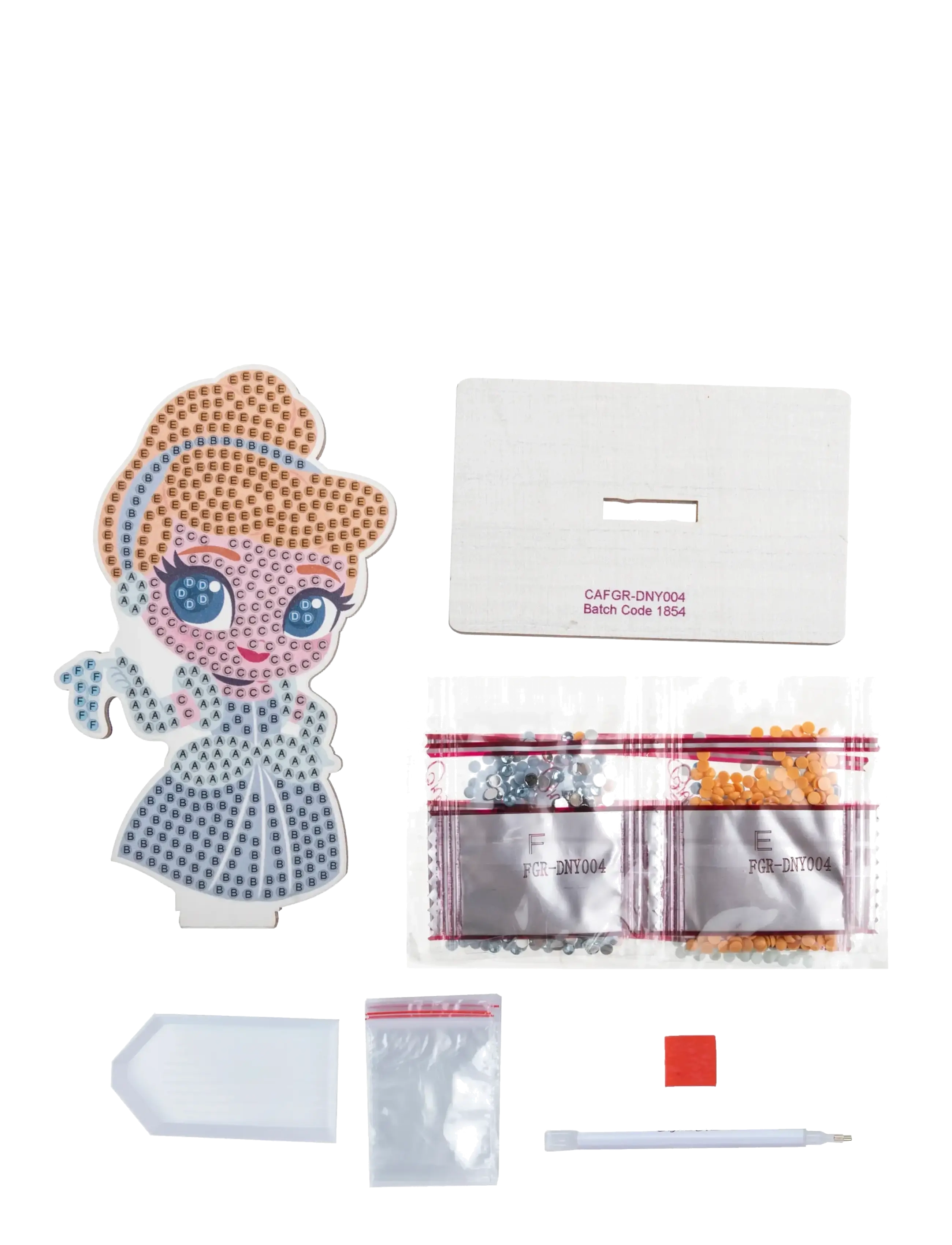 Crystal Art - Cinderella, Crystal Art Buddies - pysselset - multi coloured - 1