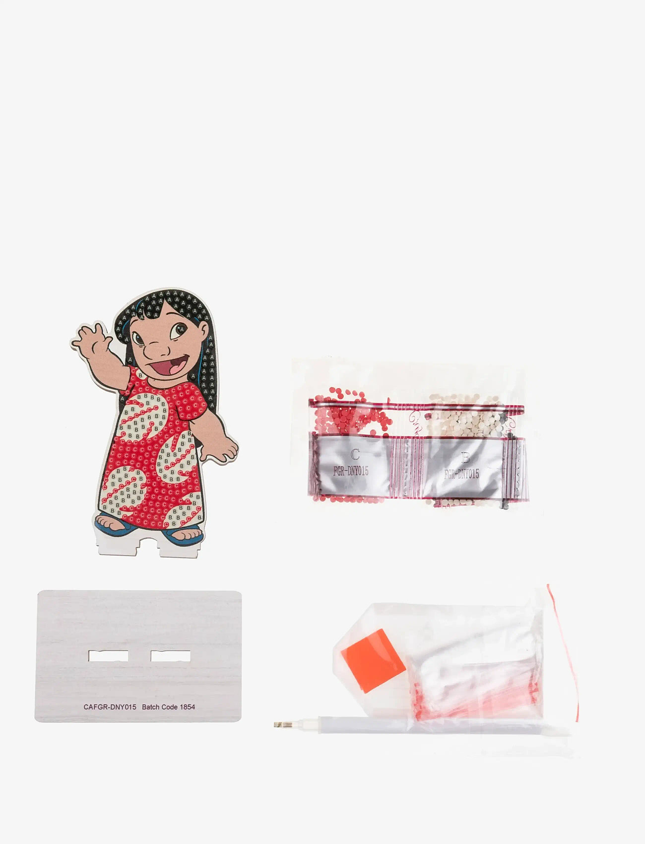 Crystal Art - Lilo, Crystal Art Buddies - kreasæt - red - 1