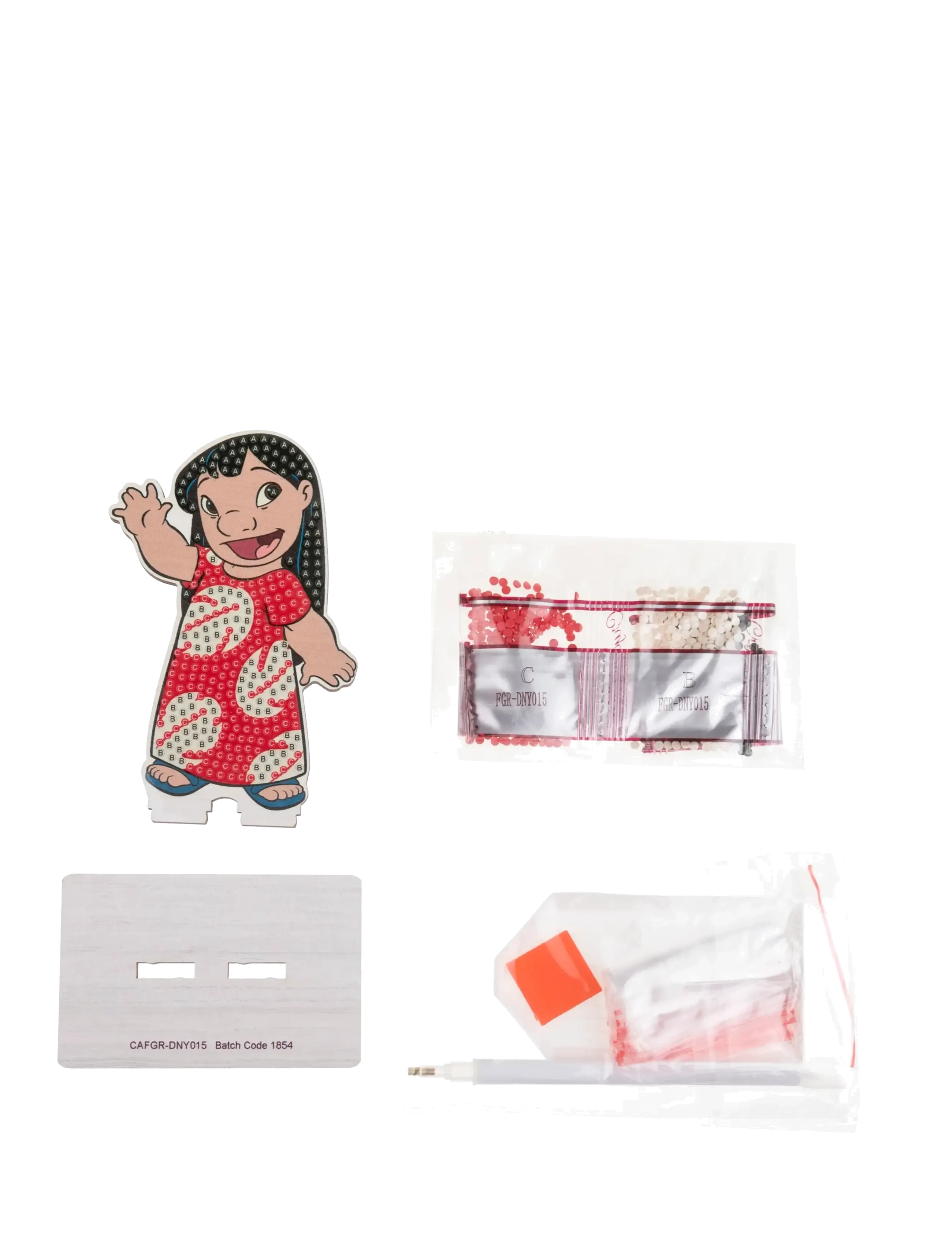 Crystal Art - Lilo, Crystal Art Buddies - pysselset - red - 1