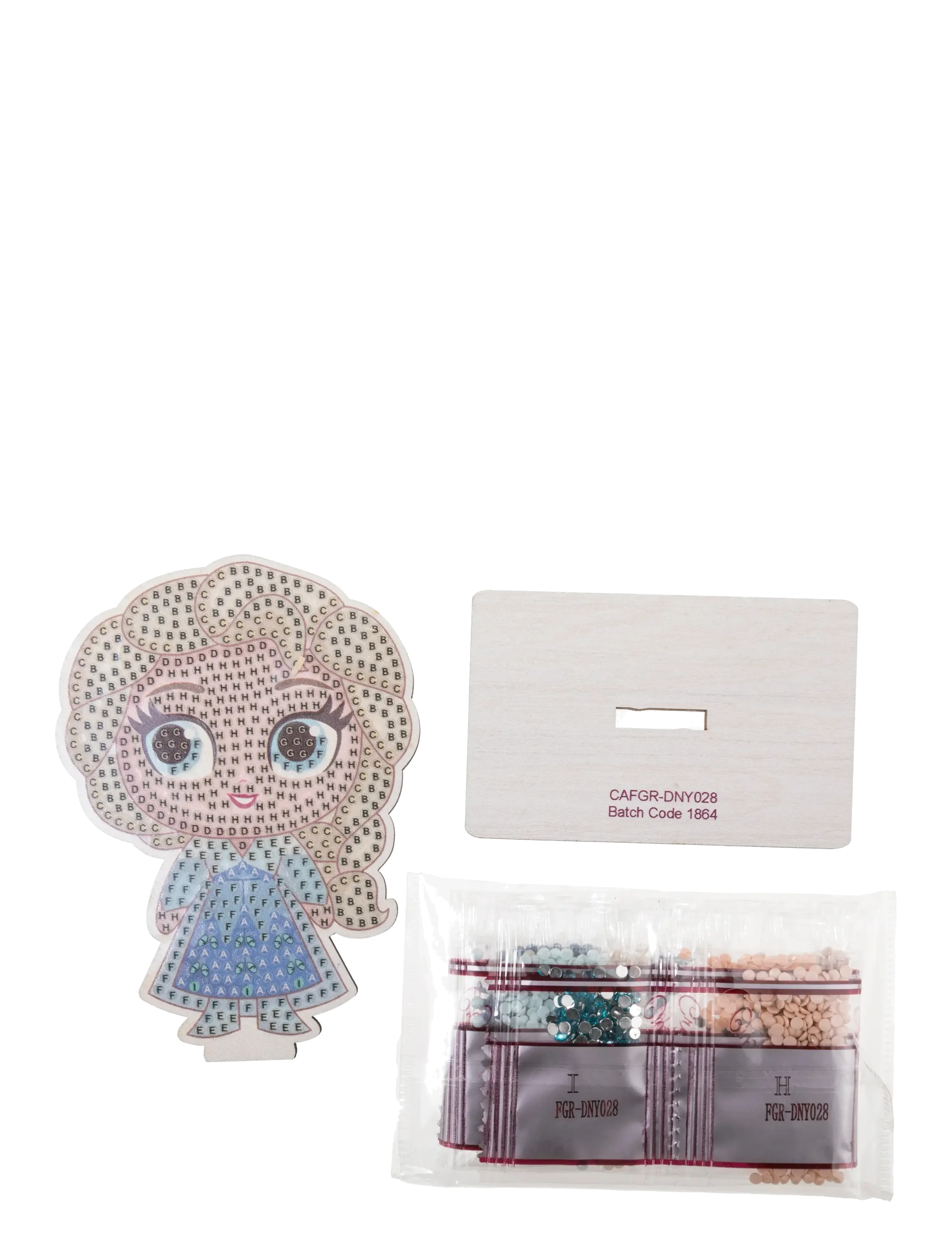 Crystal Art - Elsa, Crystal Art Buddies - hobbysett - blue - 1