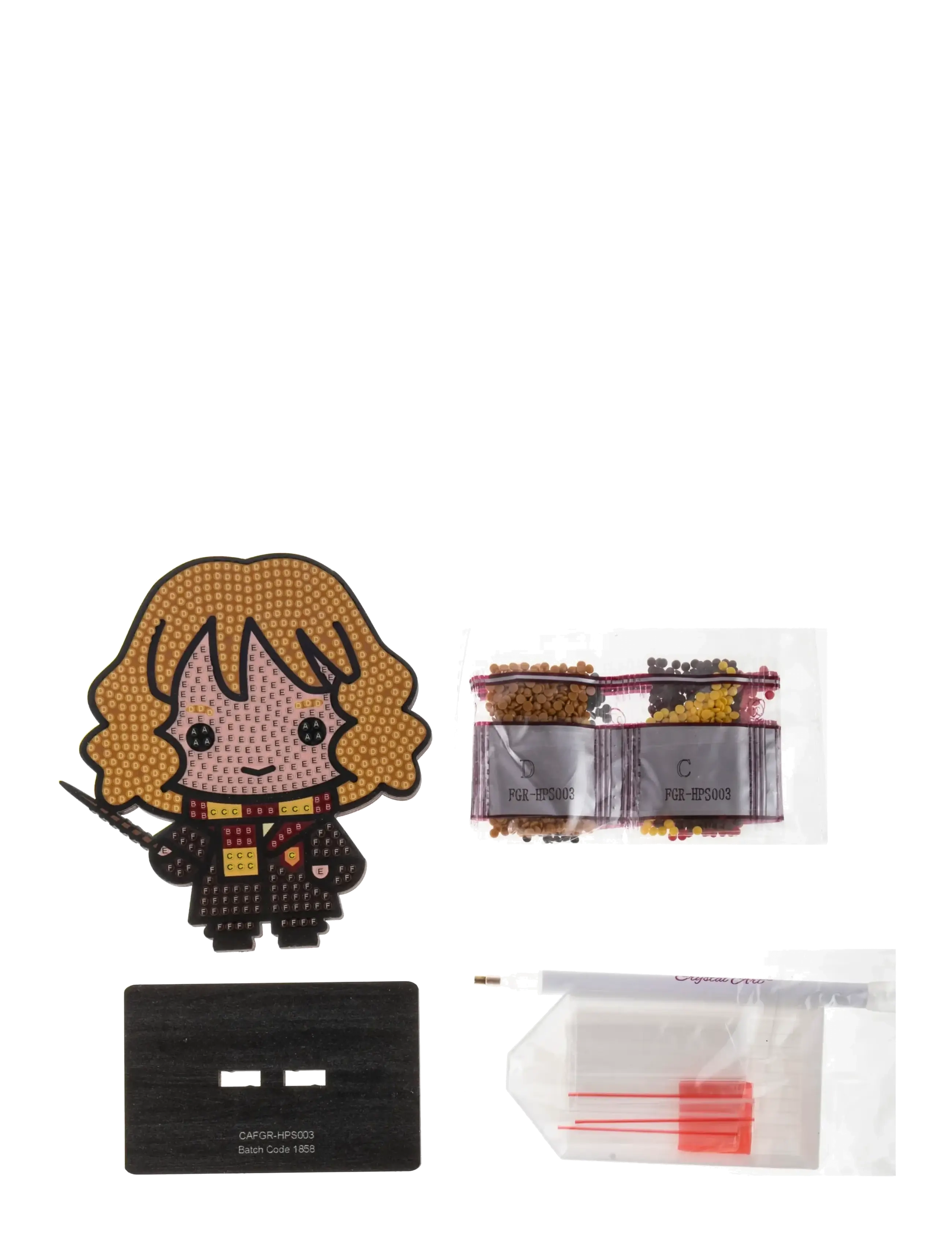 Crystal Art - Hermione Granger, Crystal Art Buddies - föndursett - brown - 1
