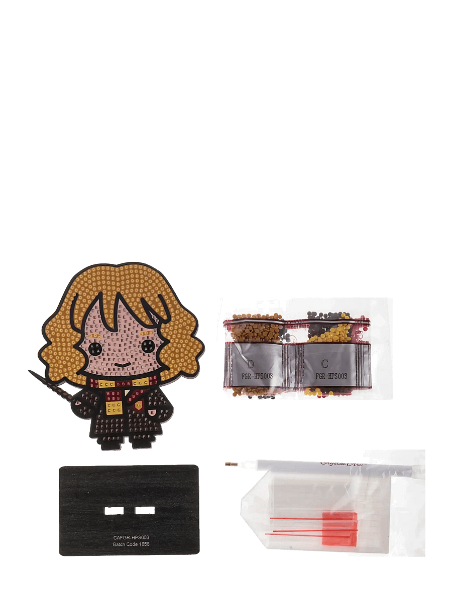Crystal Art - Hermione Granger, Crystal Art Buddies - föndursett - brown - 1