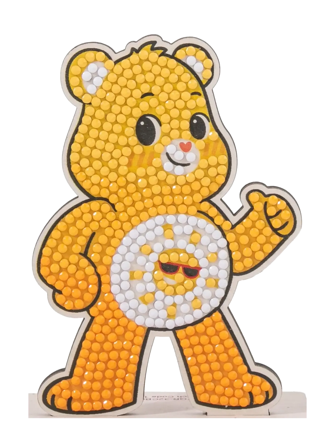 Crystal Art Funshine Bear, Crystal Art Buddy, One Size, Yellow, Håndværk > Håndværkssæt, Børn
