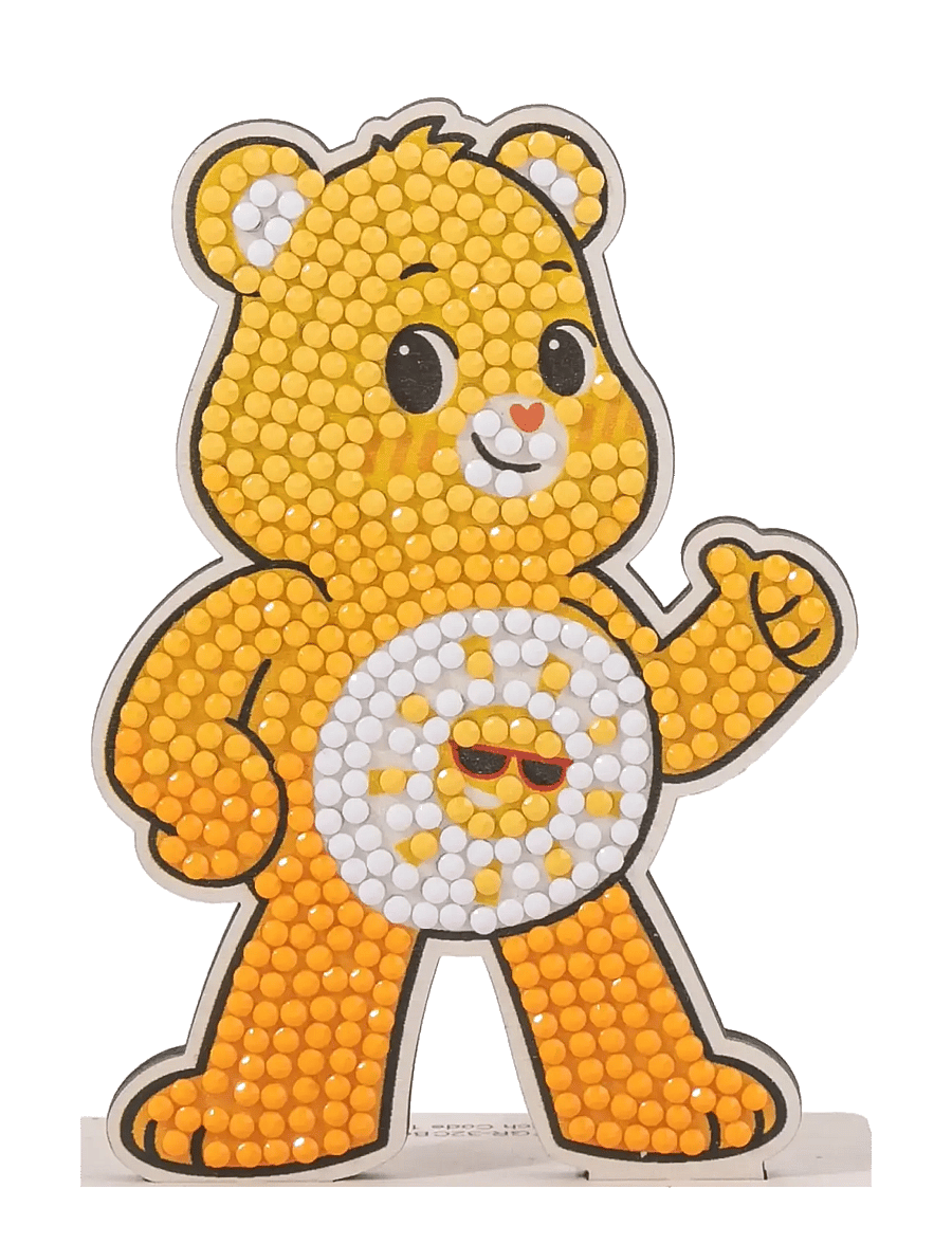 Crystal Art - Funshine Bear, Crystal Art Buddy - föndursett - yellow - 0
