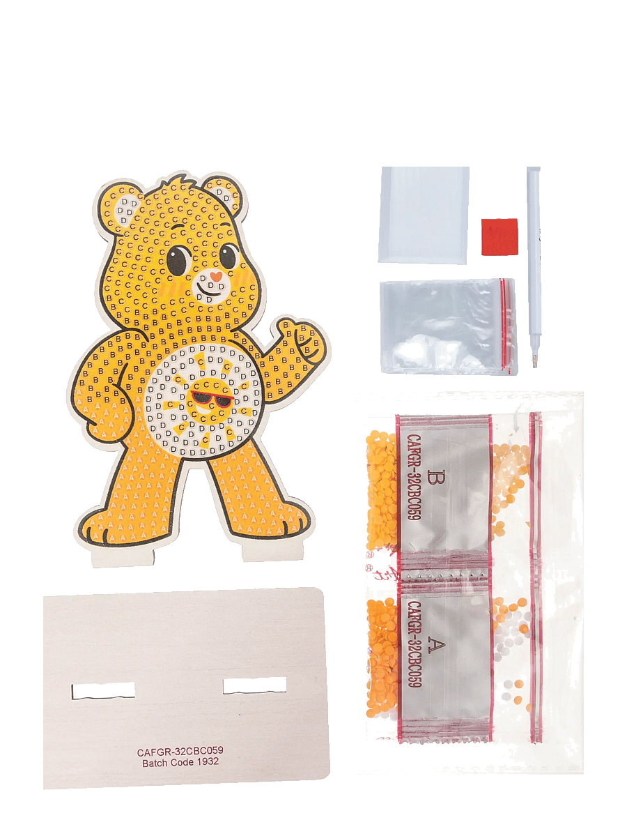 Crystal Art - Funshine Bear, Crystal Art Buddy - föndursett - yellow - 1