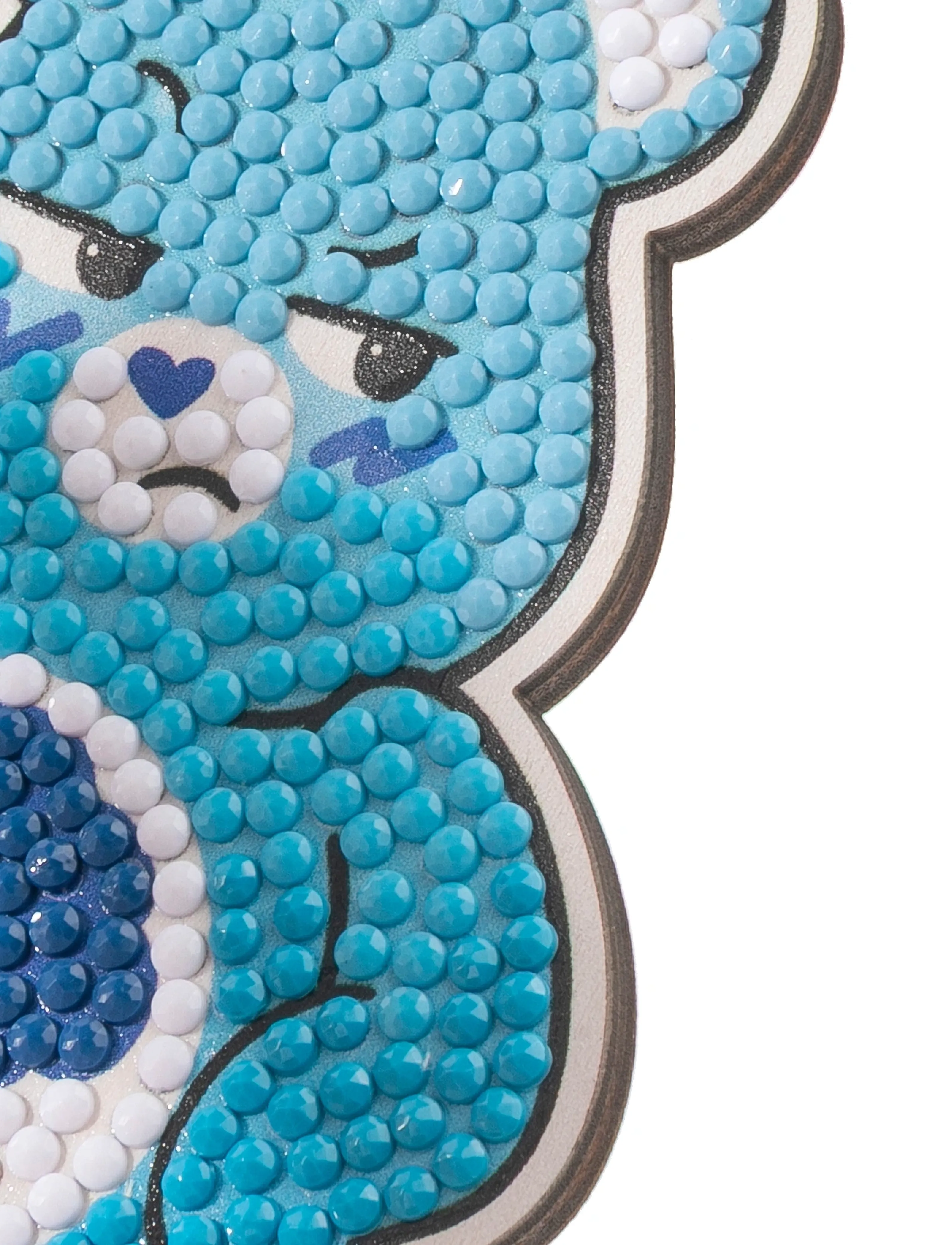 Crystal Art - Grumpy Bear, Crystal Art Buddy - pysselset - blue - 2