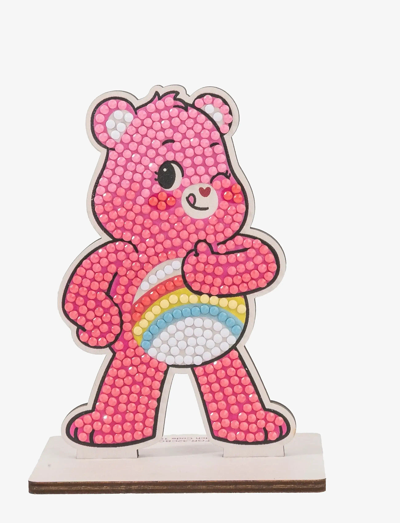 Crystal Art - Cheer Bear, Crystal Art Buddy - kreasæt - pink - 0
