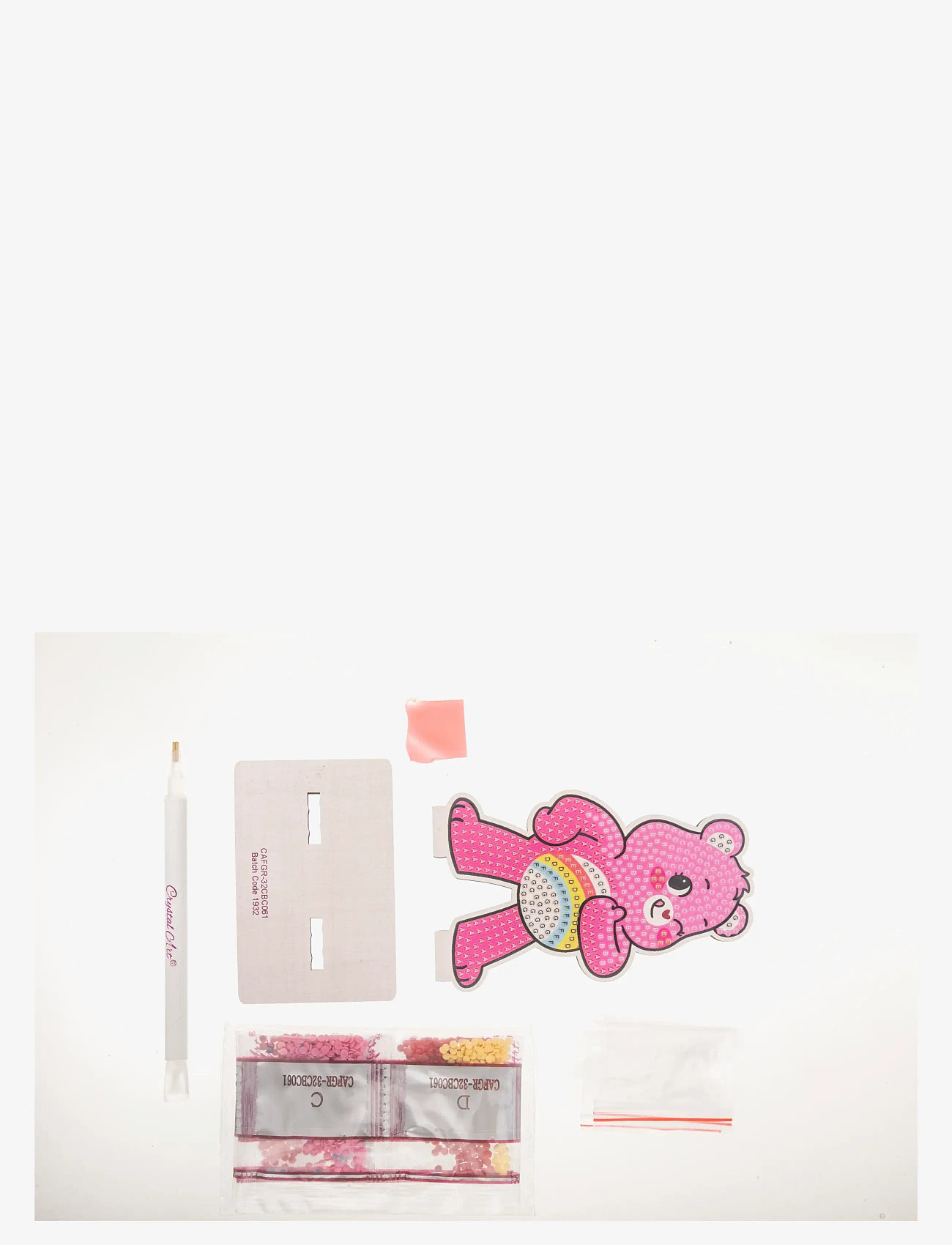 Crystal Art - Cheer Bear, Crystal Art Buddy - kreasæt - pink - 1