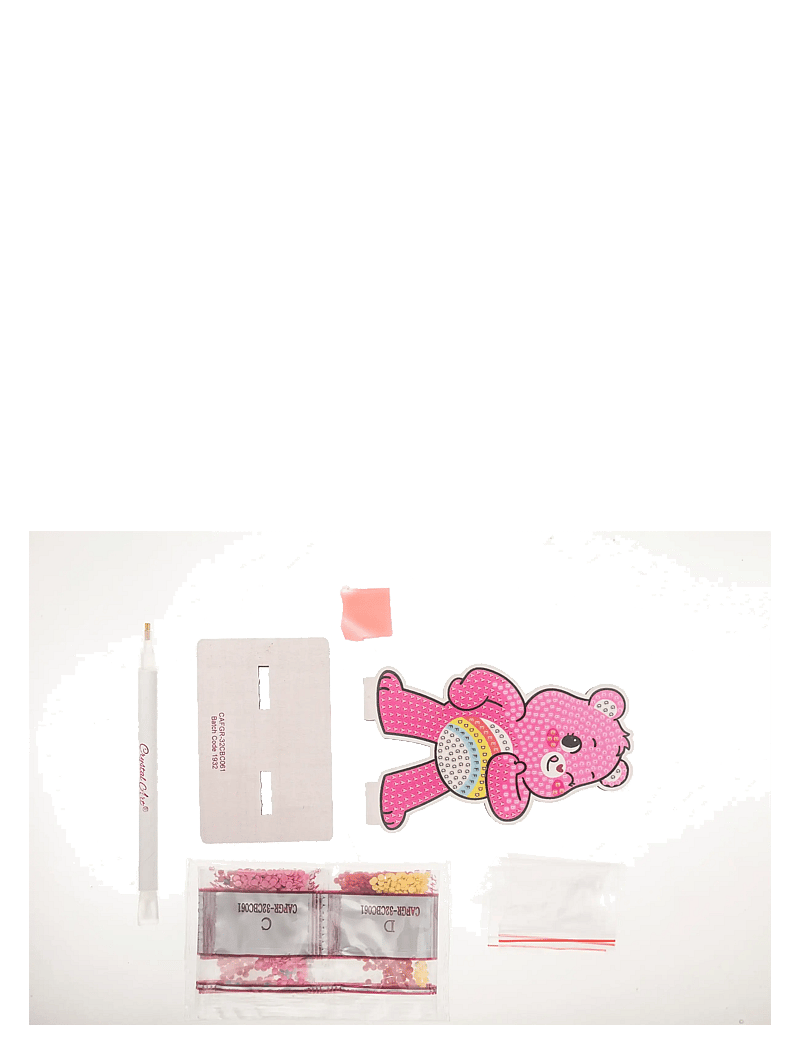 Crystal Art - Cheer Bear, Crystal Art Buddy - askartelusetit - pink - 1